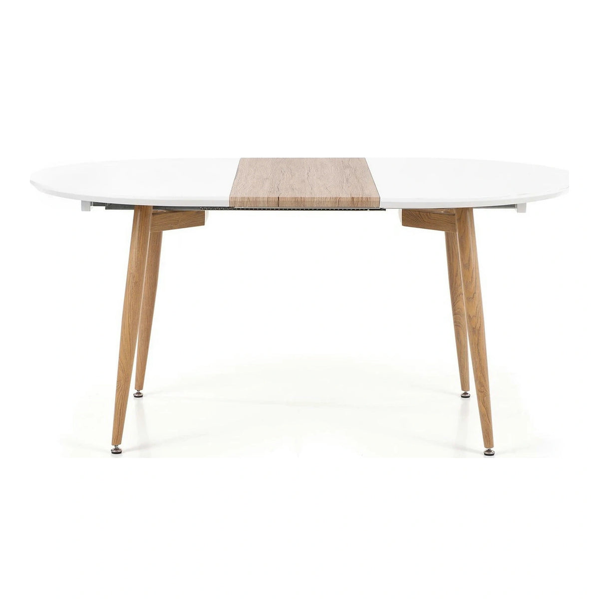 Masa extensibila EDWARD, alb/stejar San Remo, 120/200x100x75 cm