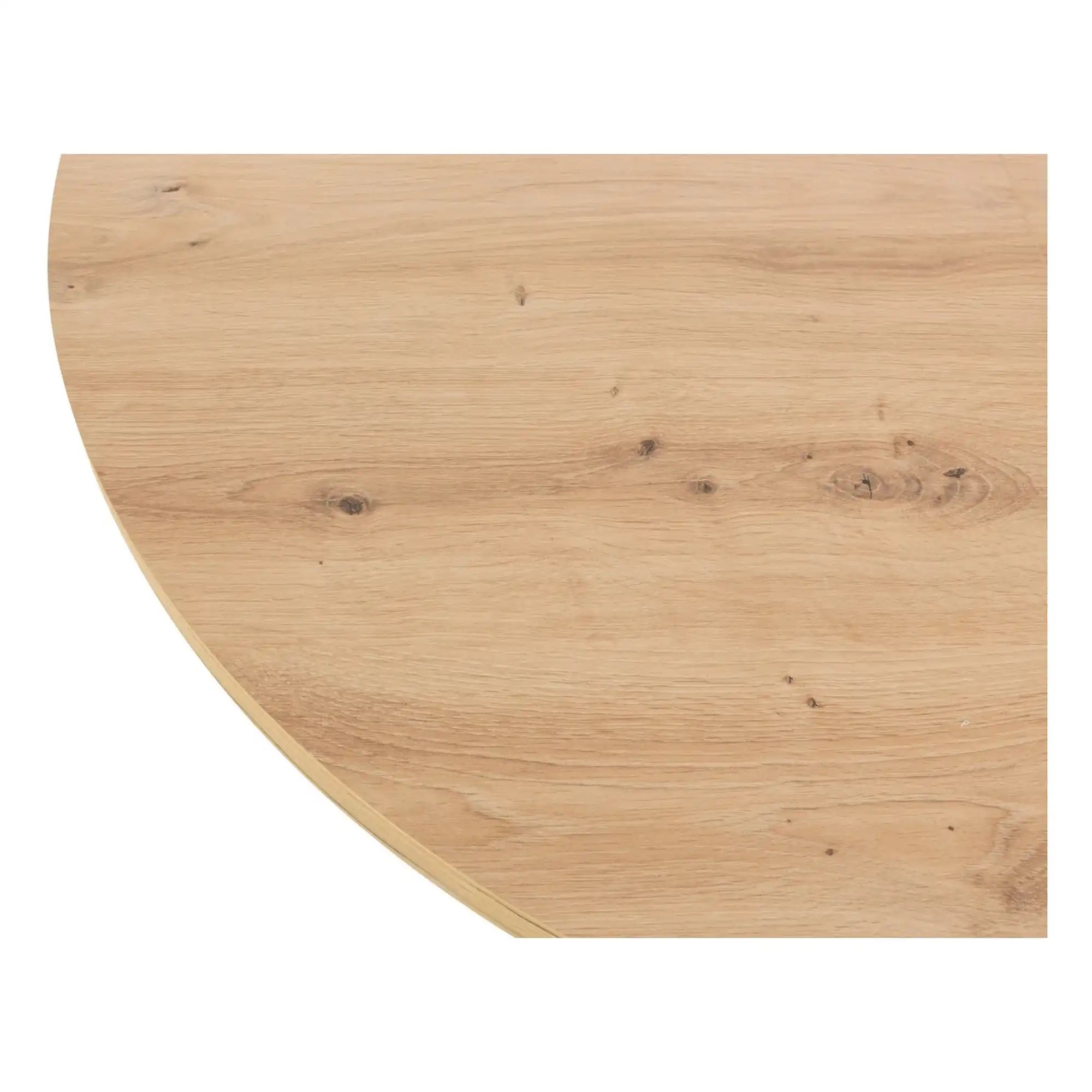 Masa extensibila ELAND, stejar artisan/negru, PAL laminat/metal, 100/200x100x76 cm