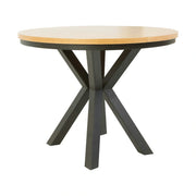 Masa extensibila ELAND, stejar/negru, PAL laminat/metal, 100/200x100x76 cm