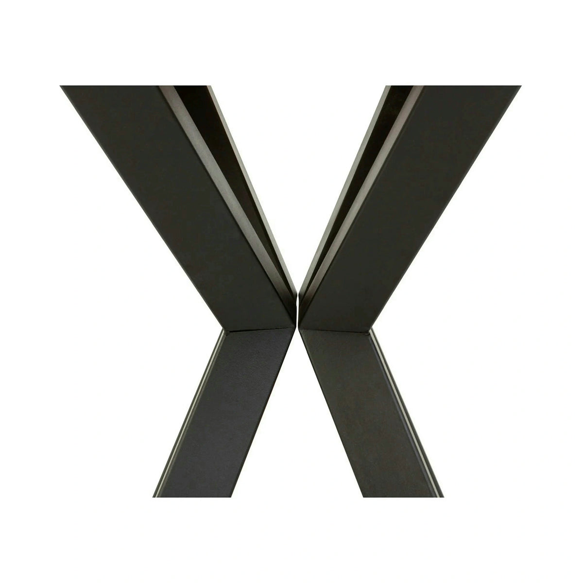 Masa extensibila ELAND, stejar/negru, PAL laminat/metal, 100/200x100x76 cm