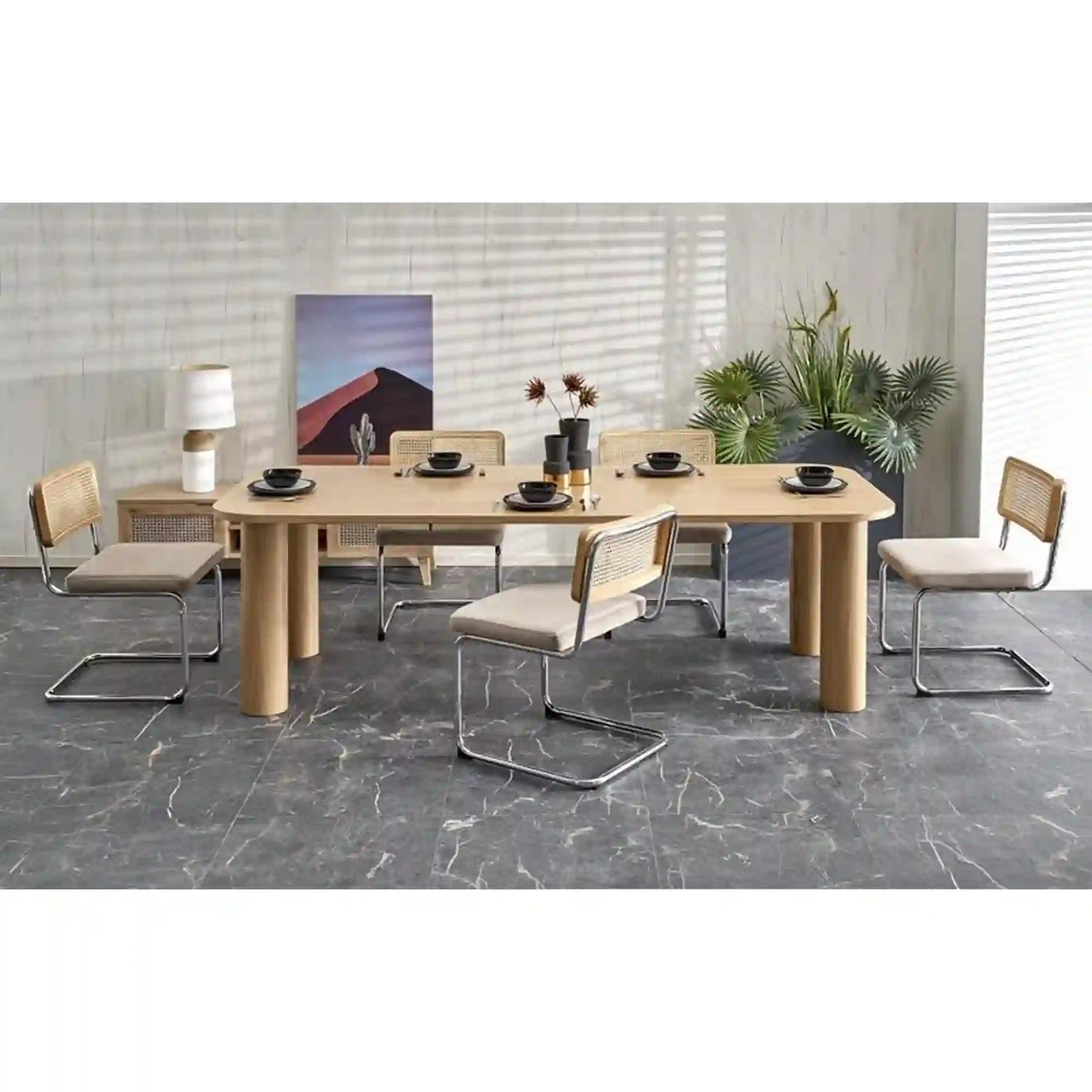 Masa extensibila ELEFANTE, stejar, 160/240x100x77 cm