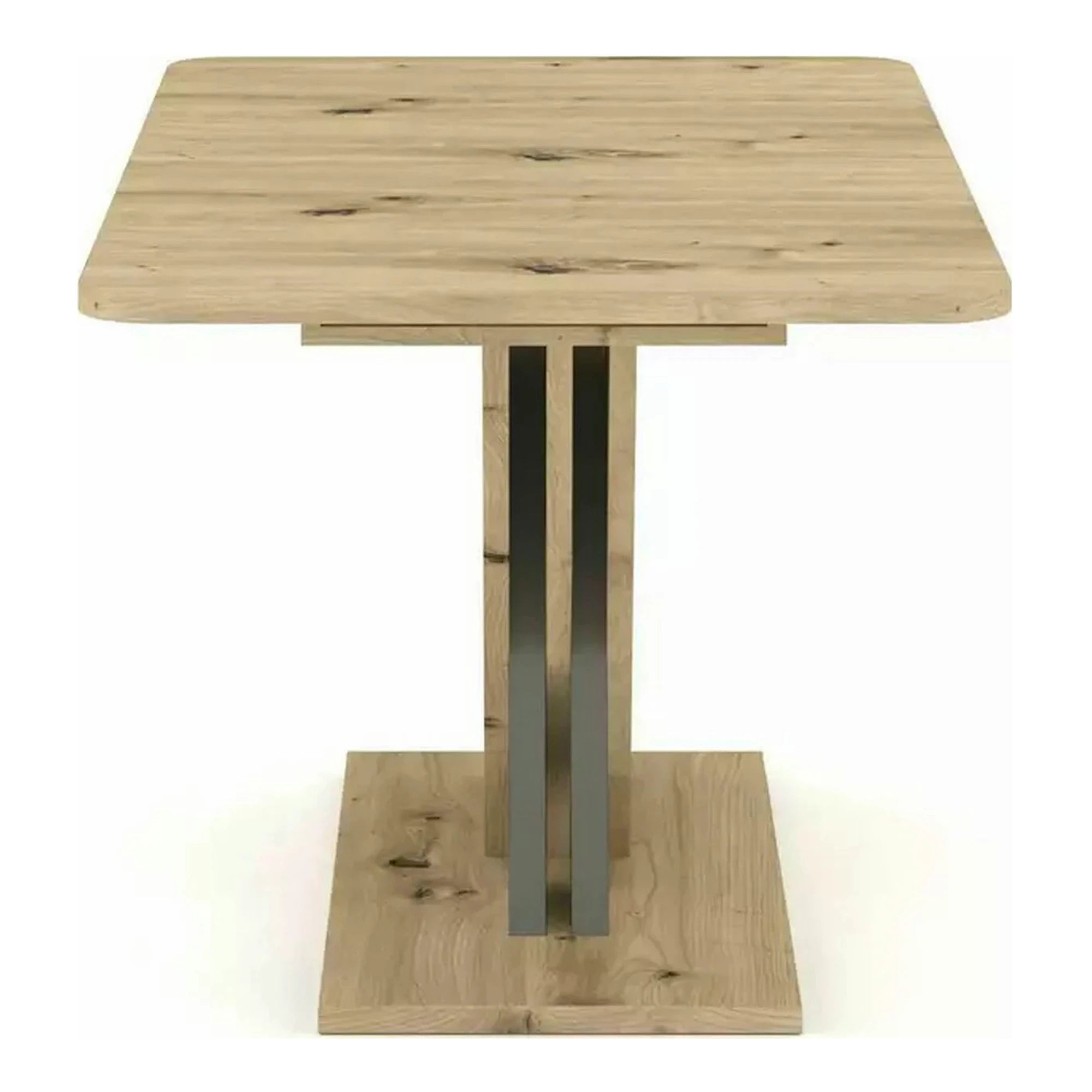 Masa extensibila EXEL, stejar artisan/gri antracit, PAL laminat, 140/180x85x76 cm