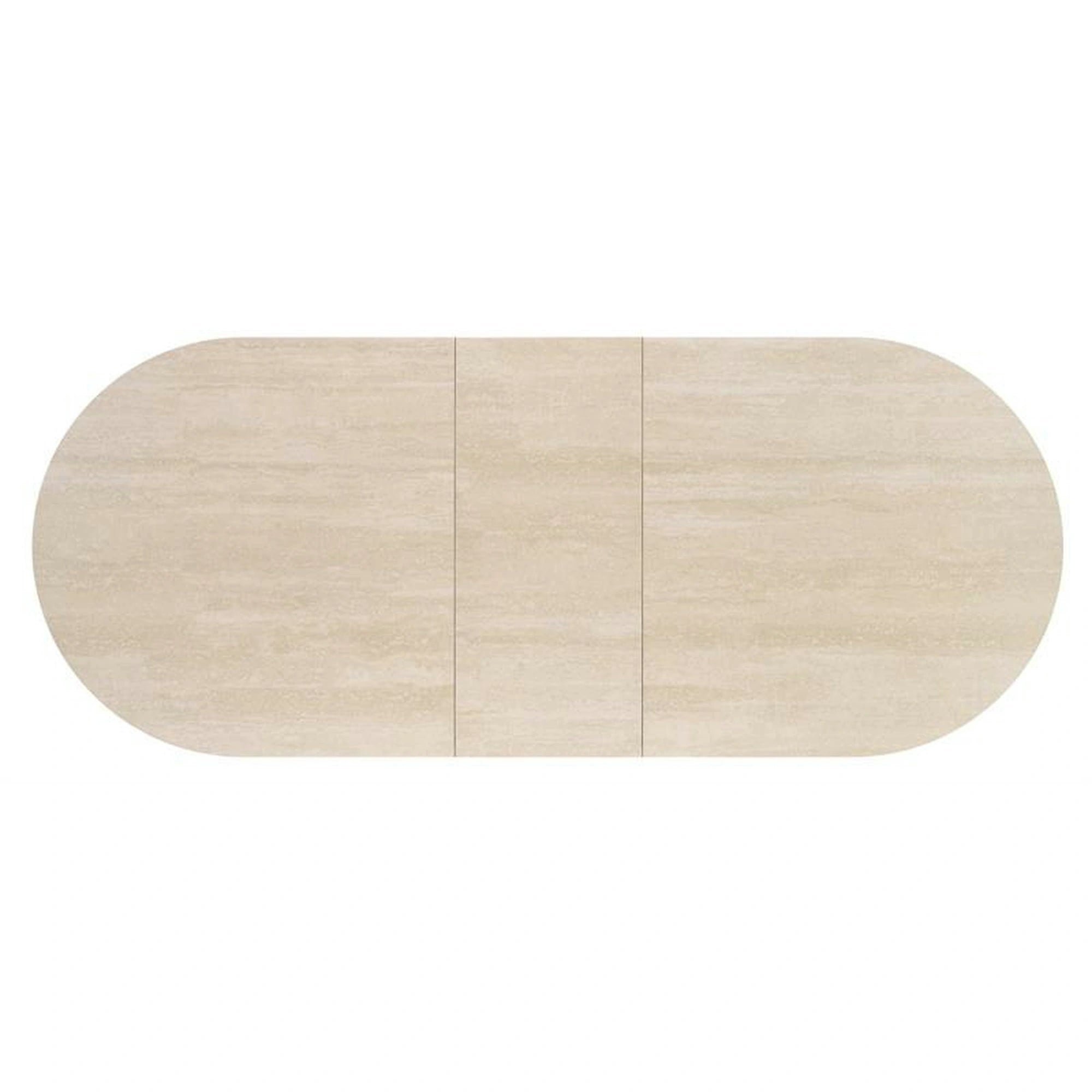 Masa extensibila FALONE, travertin/casmir, piatra sinterizata/metal, 180/220x90x76 cm