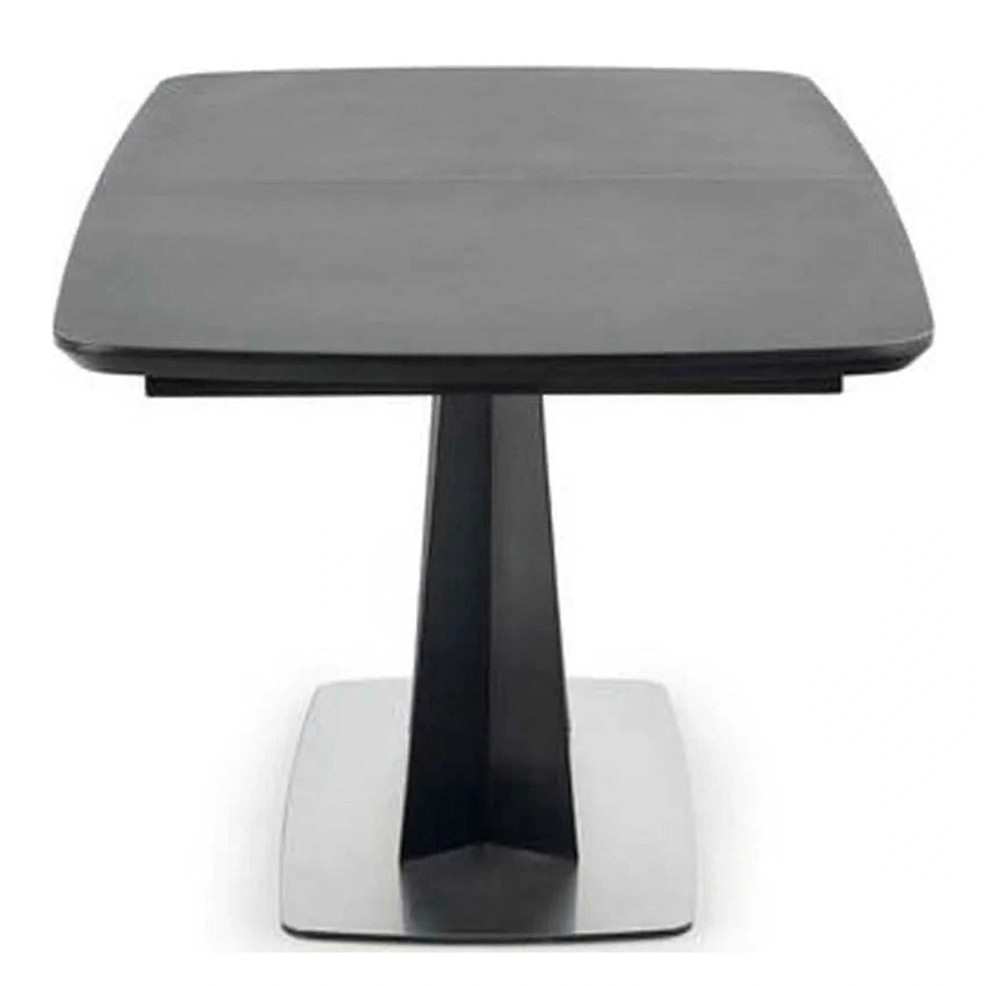 Masa extensibila Fangor, gri inchis/negru, 160-220/90/76 cm