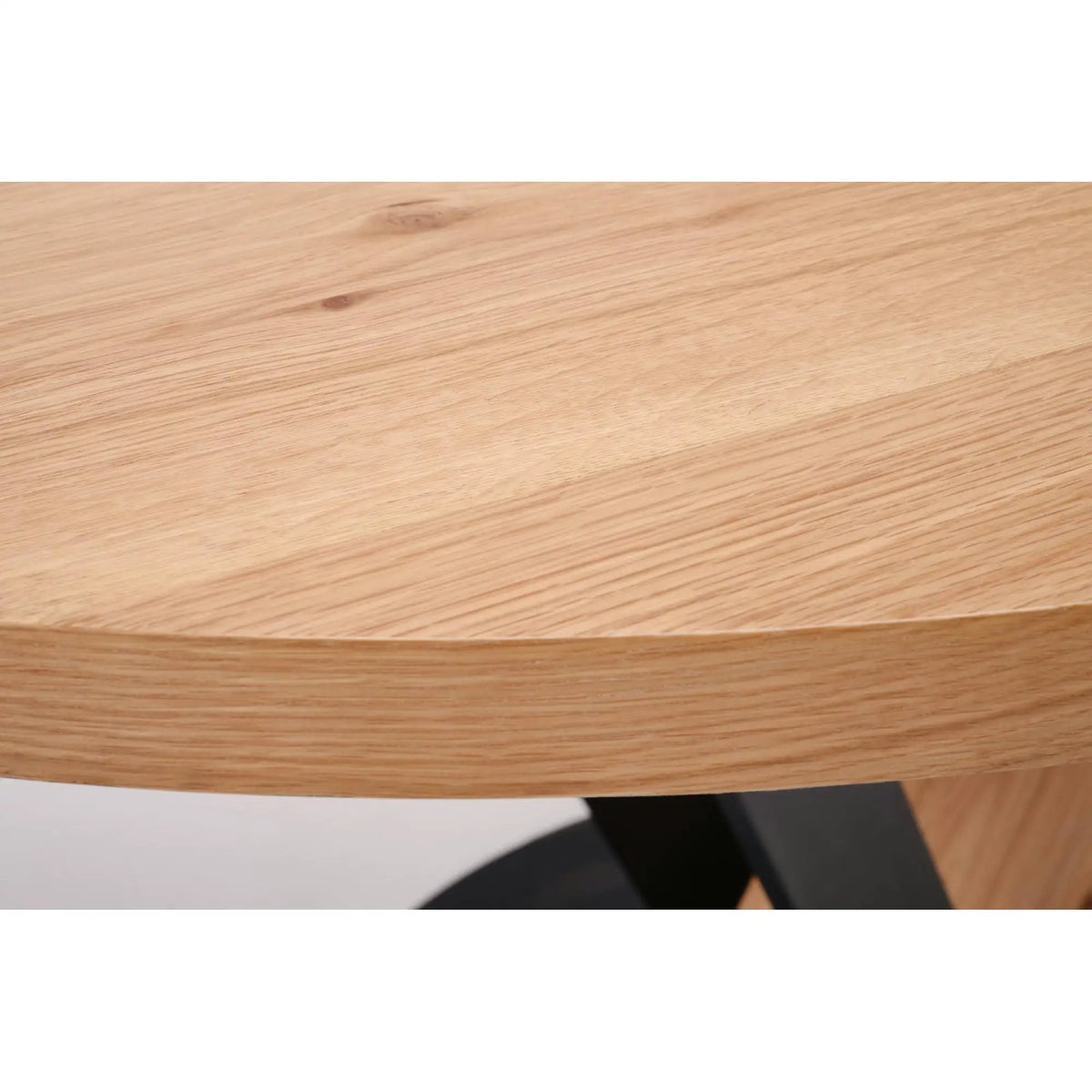 Masa extensibila FANIS, stejar/negru, 120/160x120x78 cm