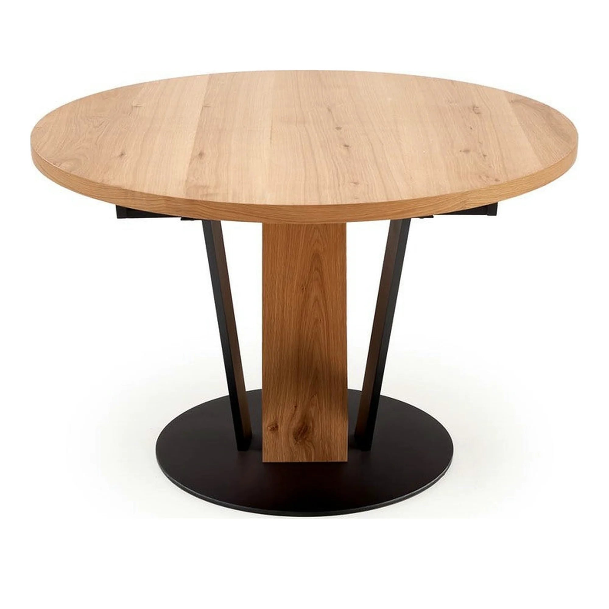 Masa extensibila FANIS, stejar/negru, 120/160x120x78 cm