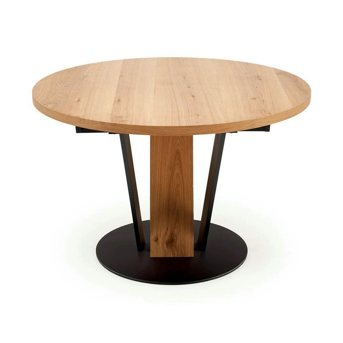 Masa extensibila FANIS, stejar/negru, 120/160x120x78 cm