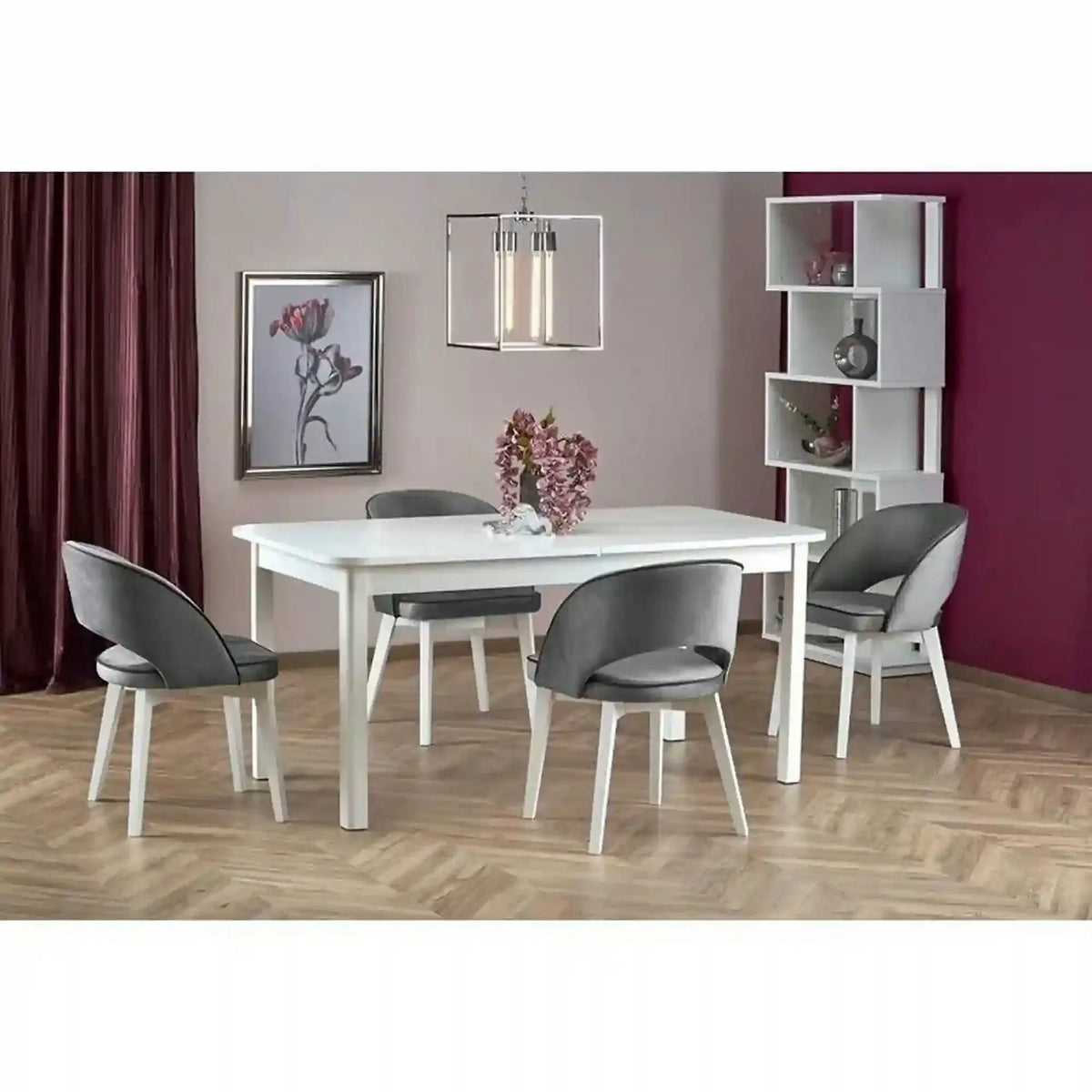 Masa extensibila FLORIAN, alb, 160/228x90x78 cm