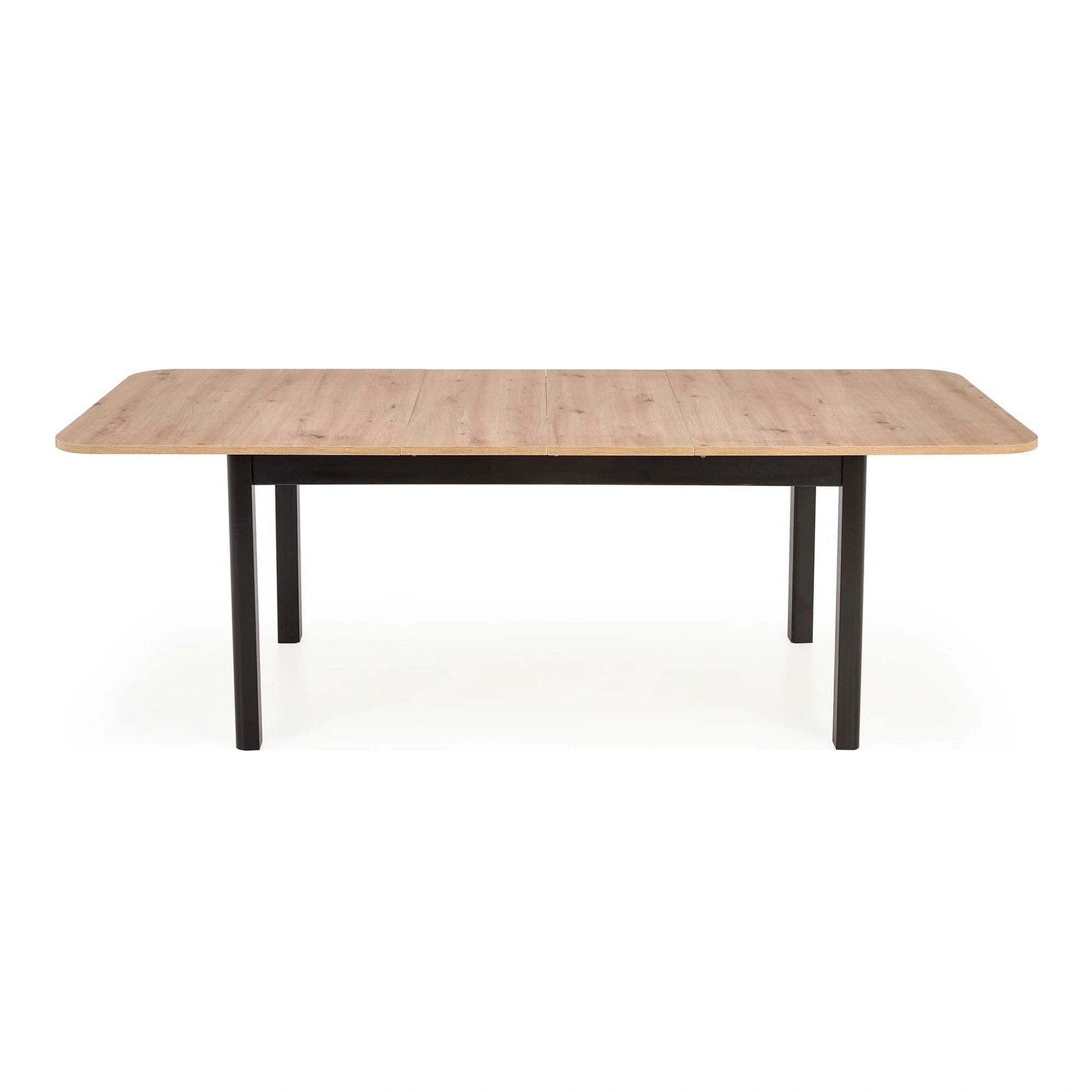 Masa extensibila FLORIAN, stejar artisan/negru, PAL furniruit, 160/228x90x78 cm