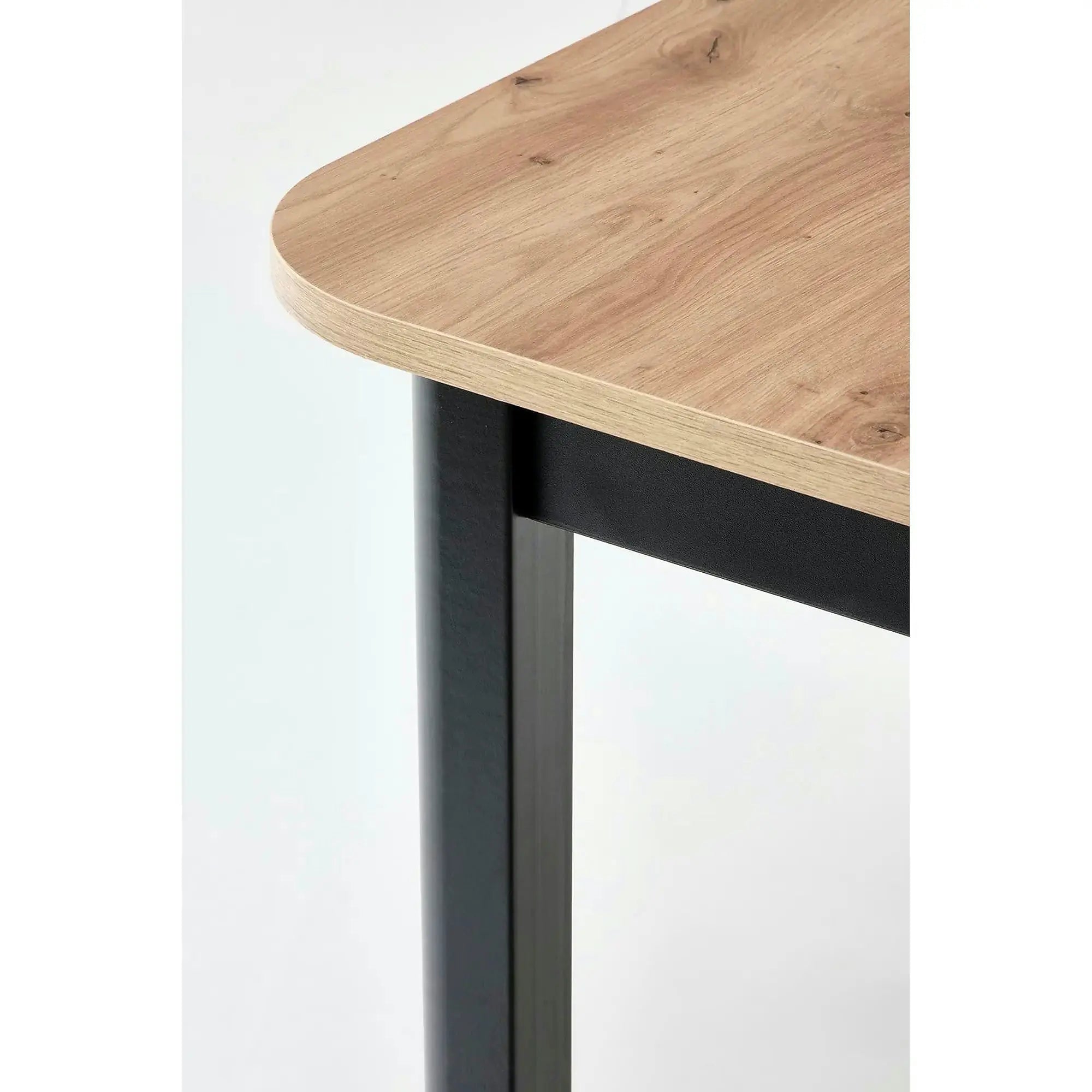 Masa extensibila FLORIAN, stejar artisan/negru, PAL furniruit, 160/228x90x78 cm
