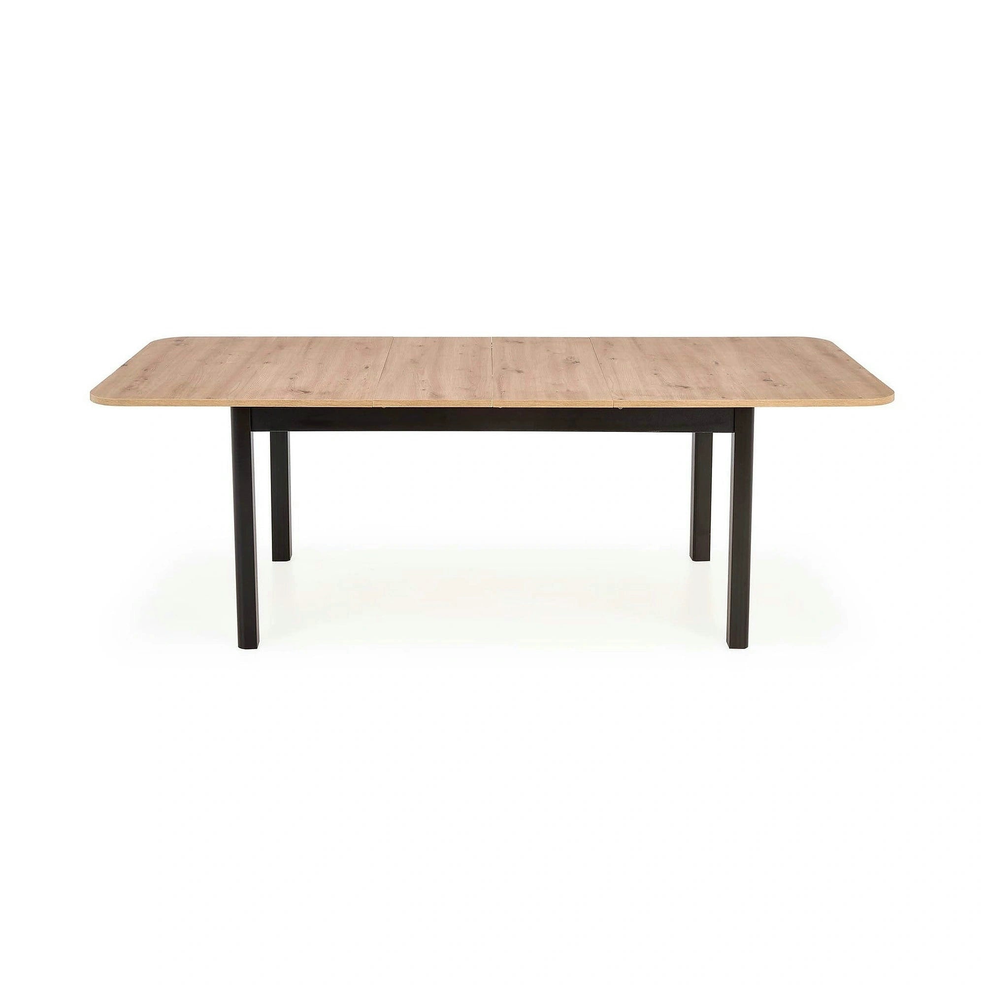 Masa extensibila FLORIAN, stejar artisan/negru, PAL furniruit, 160/228x90x78 cm