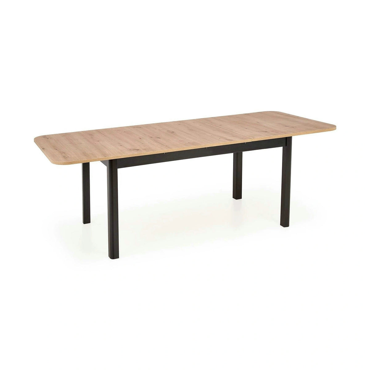 Masa extensibila FLORIAN, stejar artisan/negru, PAL furniruit, 160/228x90x78 cm