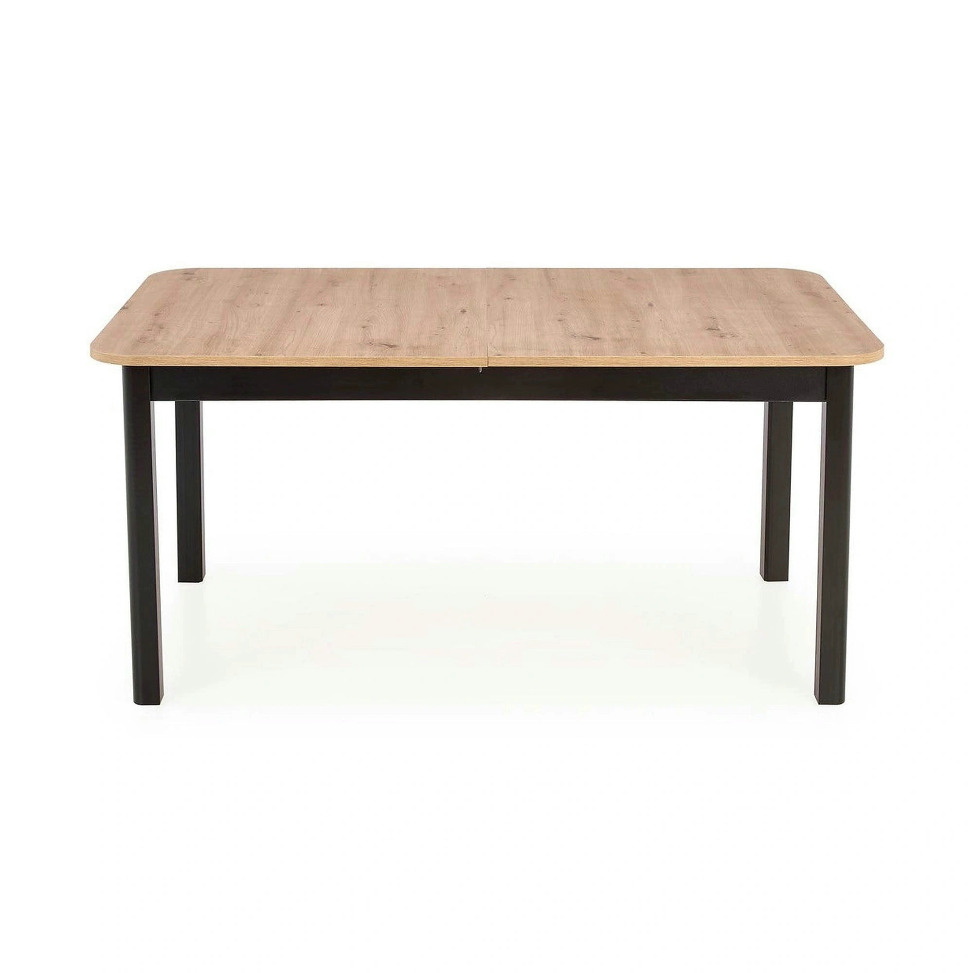Masa extensibila FLORIAN, stejar artisan/negru, PAL furniruit, 160/228x90x78 cm