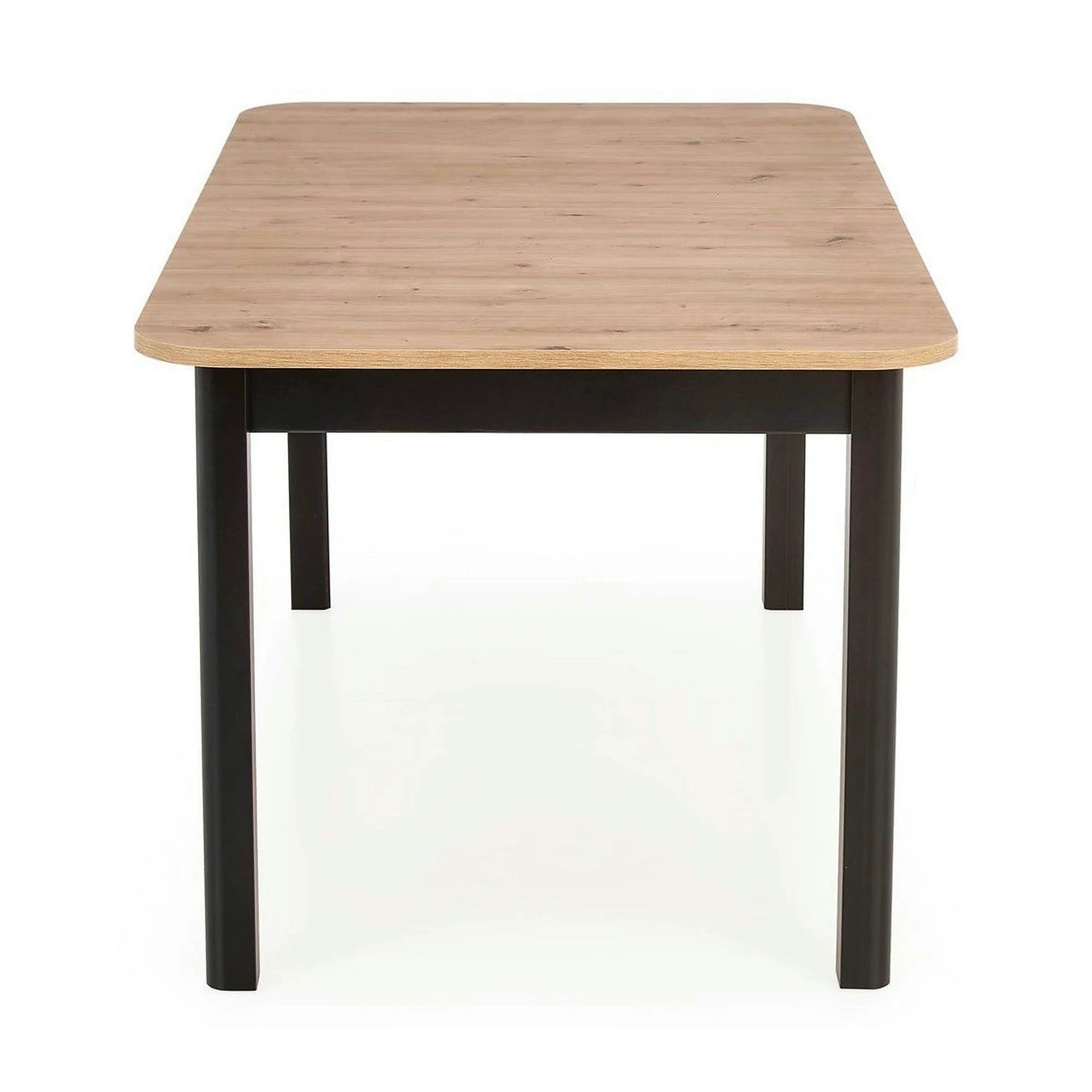 Masa extensibila FLORIAN, stejar artisan/negru, PAL furniruit, 160/228x90x78 cm