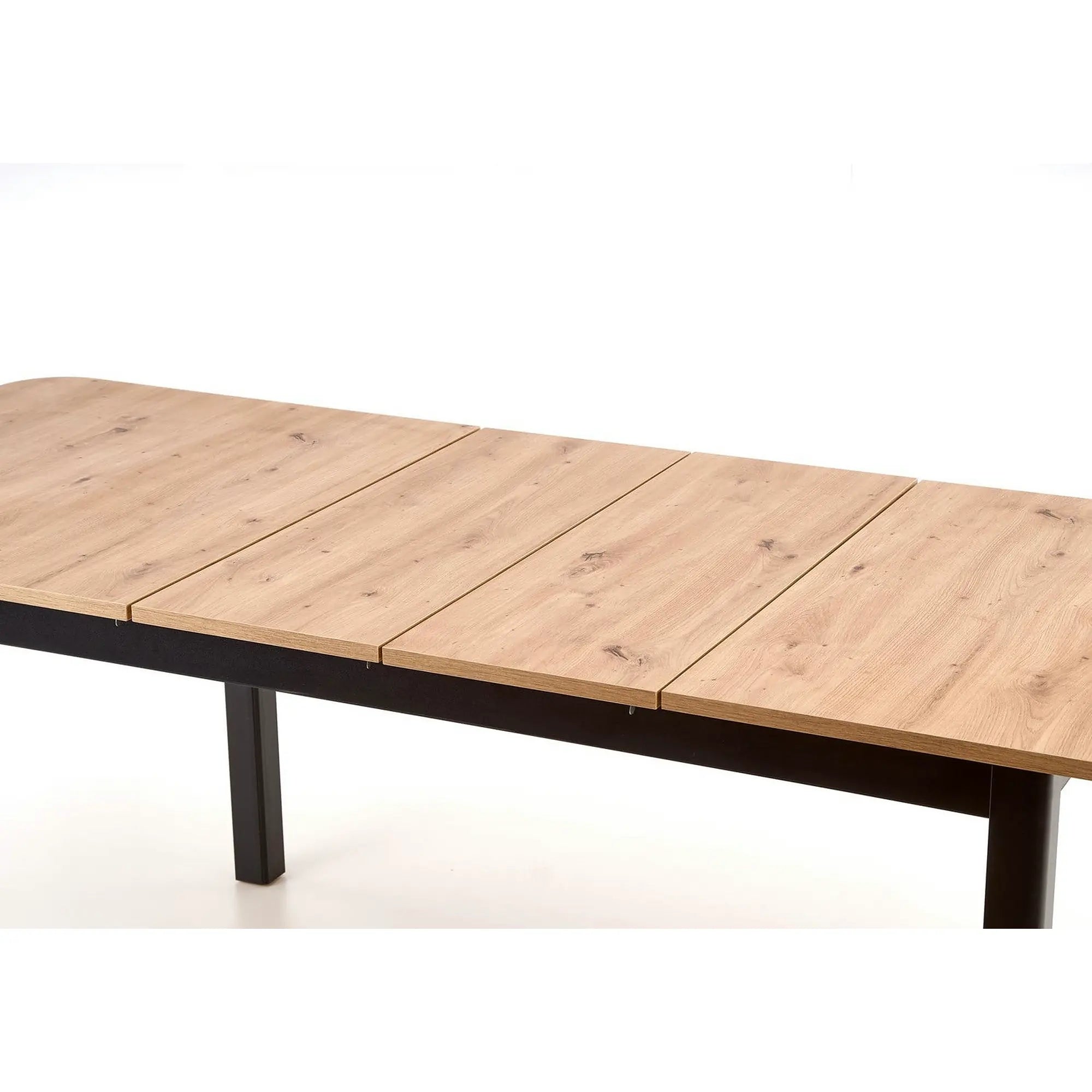 Masa extensibila FLORIAN, stejar artisan/negru, PAL furniruit, 160/228x90x78 cm