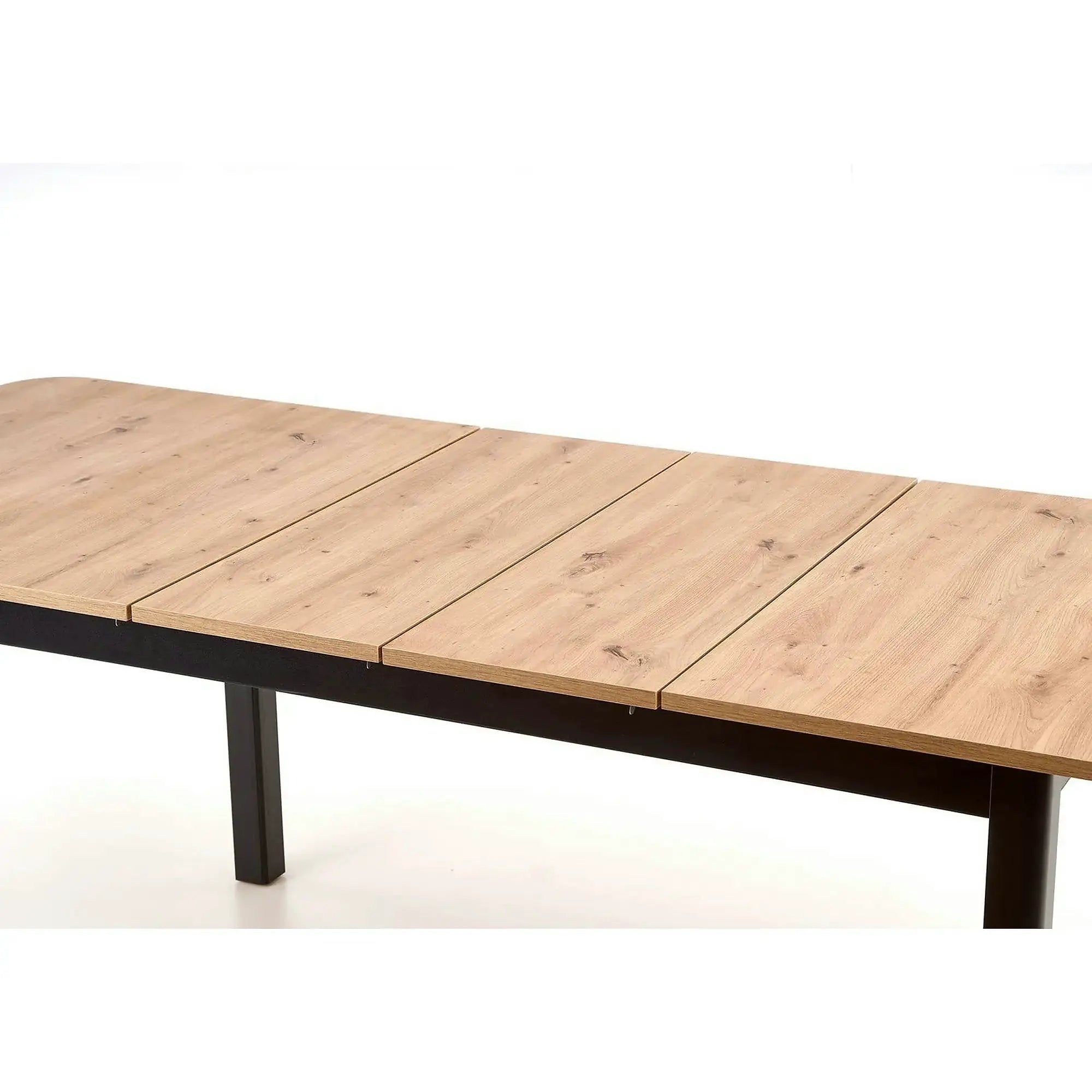 Masa extensibila FLORIAN, stejar artisan/negru, PAL furniruit, 160/228x90x78 cm