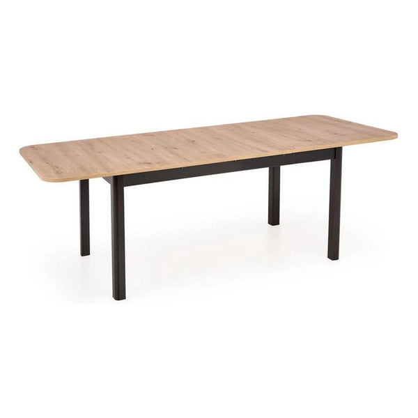 Masa extensibila FLORIAN, stejar artisan/negru, PAL furniruit, 160/228x90x78 cm