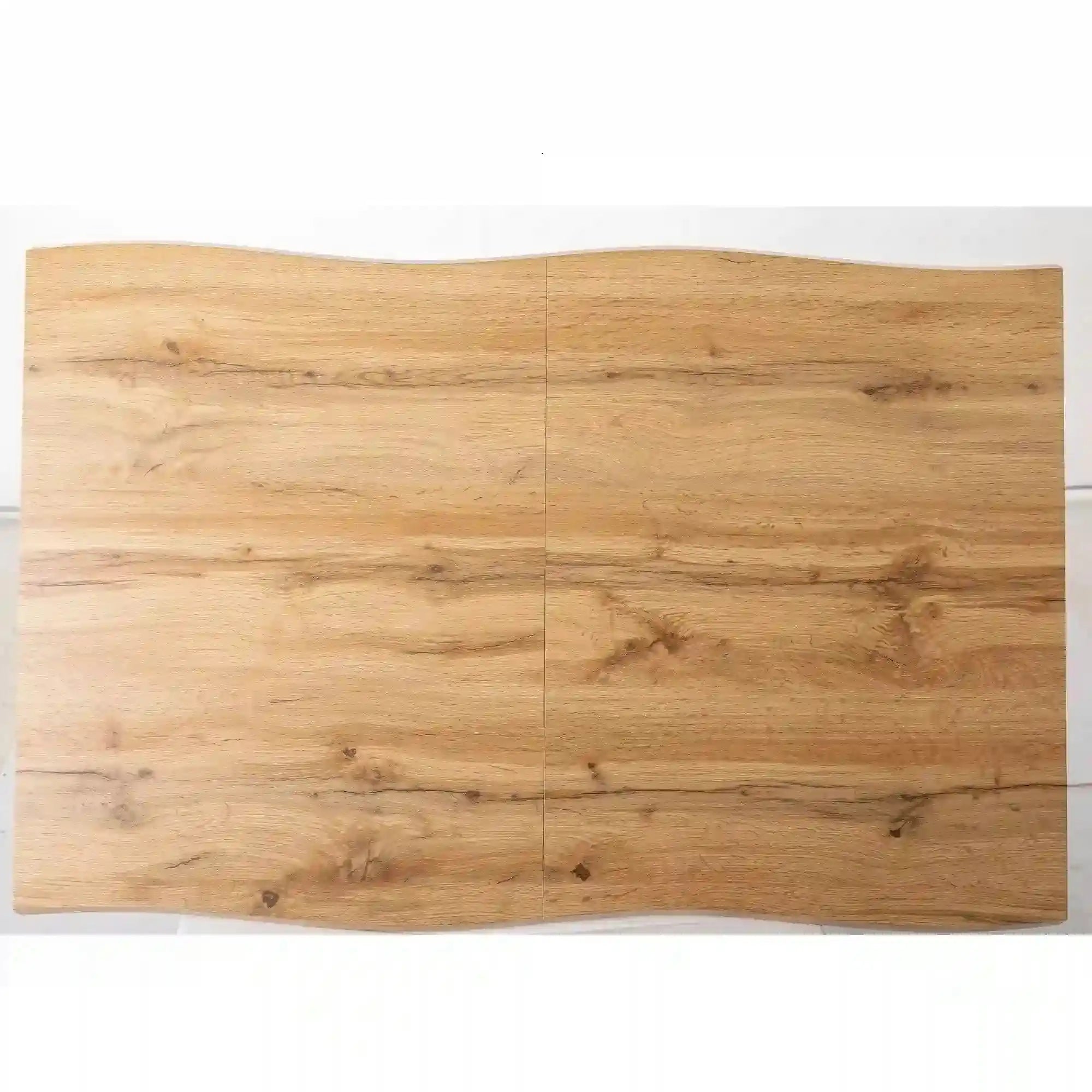 Masa extensibila FRESNO, stejar artisan/negru, 120/180x80x76 cm