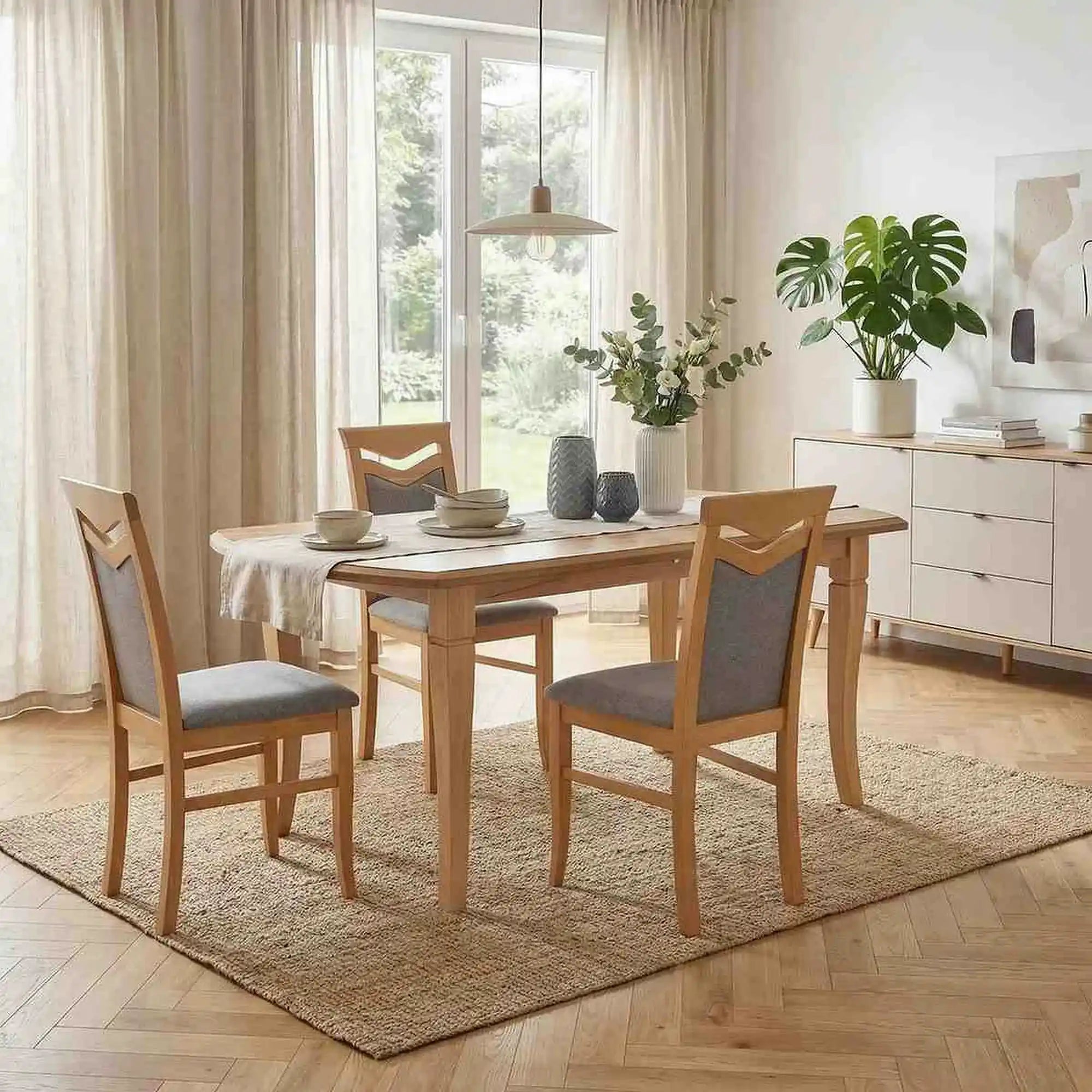 Masa extensibila FRYDERYK, stejar, 160/240x90x74 cm
