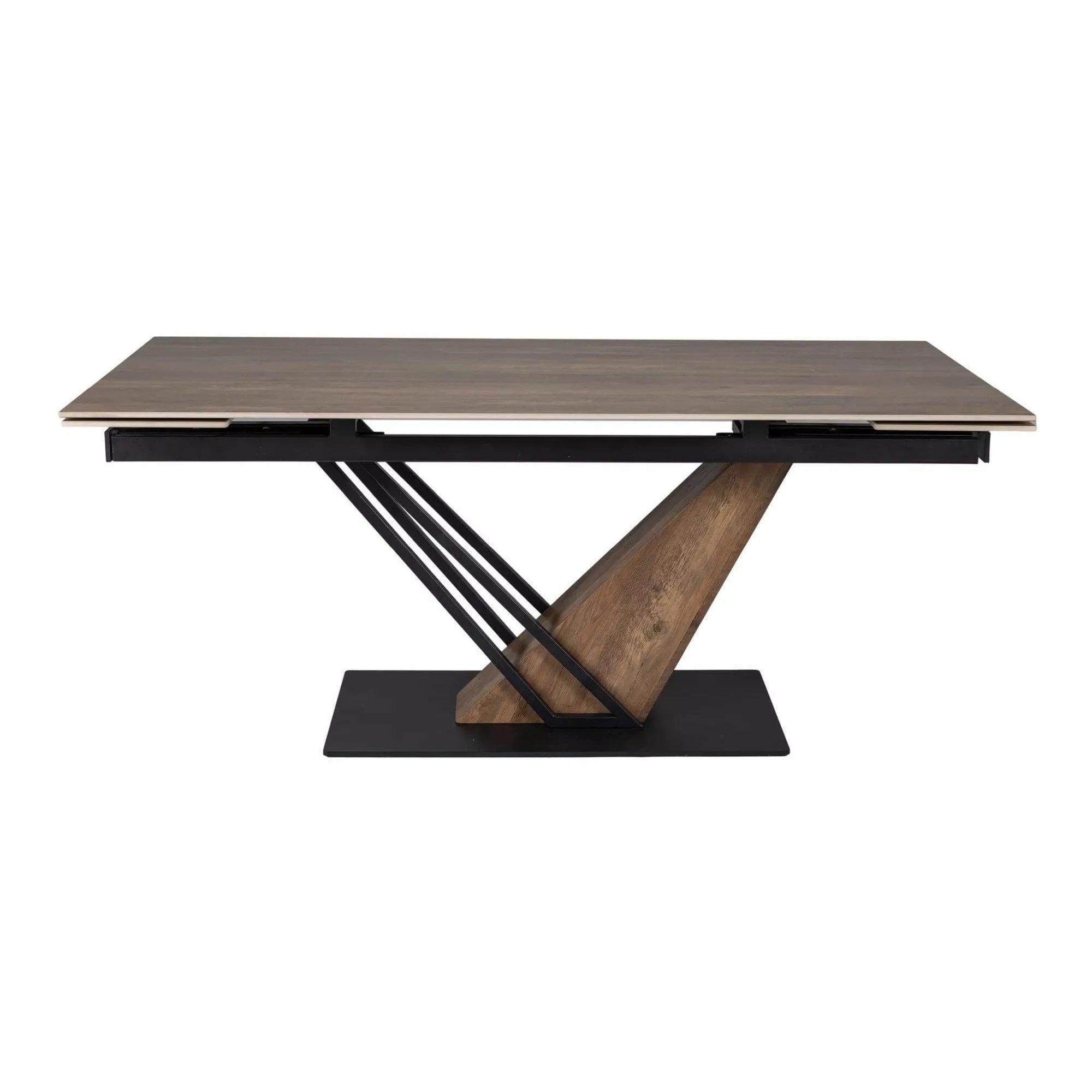 Masa extensibila GENESIS, stejar/negru, 180/240x90x76 cm