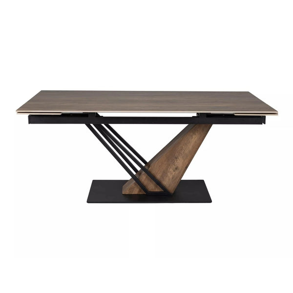 Masa extensibila GENESIS, stejar/negru, 180/240x90x76 cm