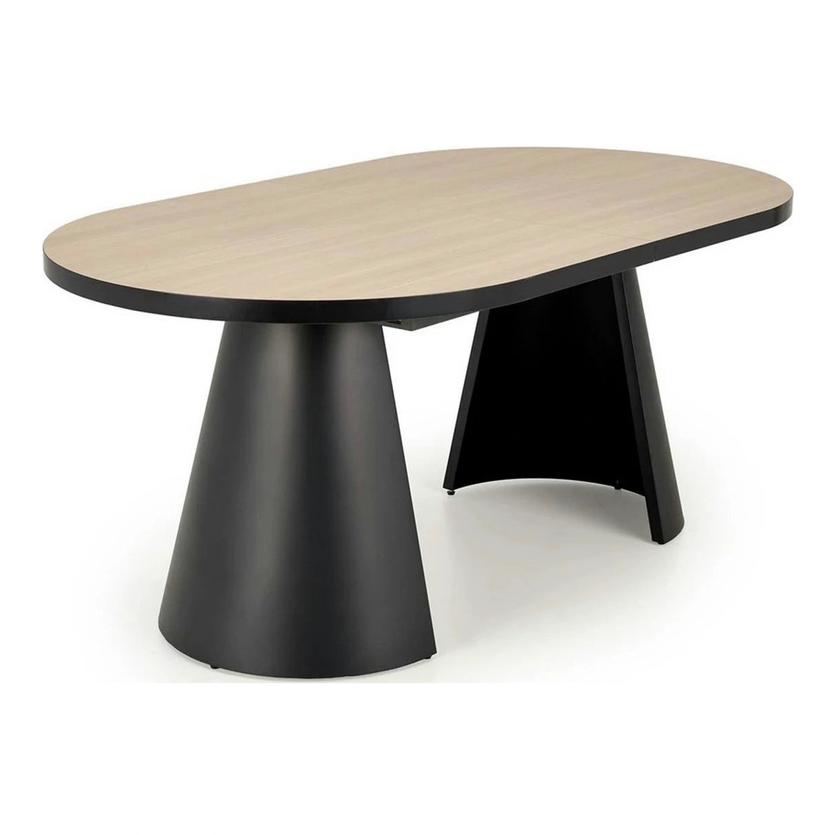 Masa extensibila GIACOMO, stejar/negru, 180/240x100x76 cm