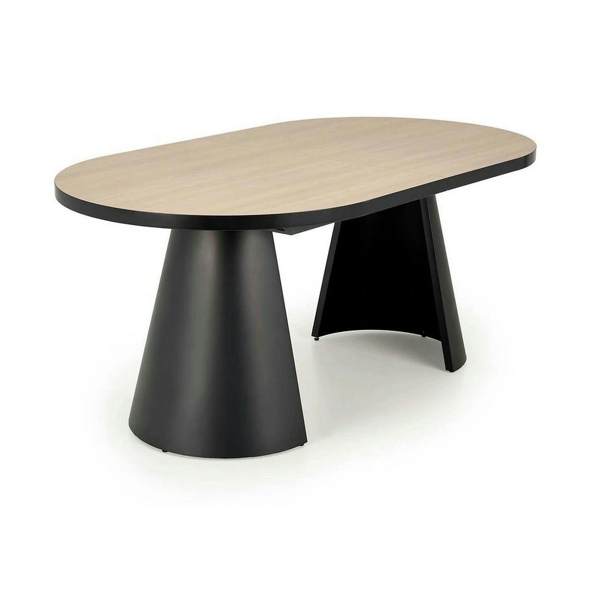 Masa extensibila GIACOMO, stejar/negru, 180/240x100x76 cm
