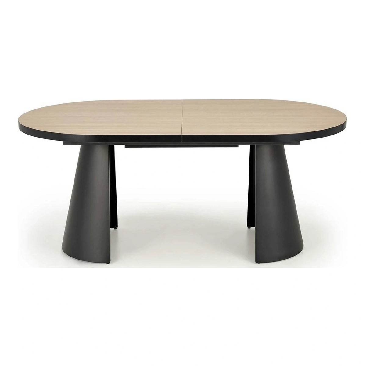 Masa extensibila GIACOMO, stejar/negru, 180/240x100x76 cm