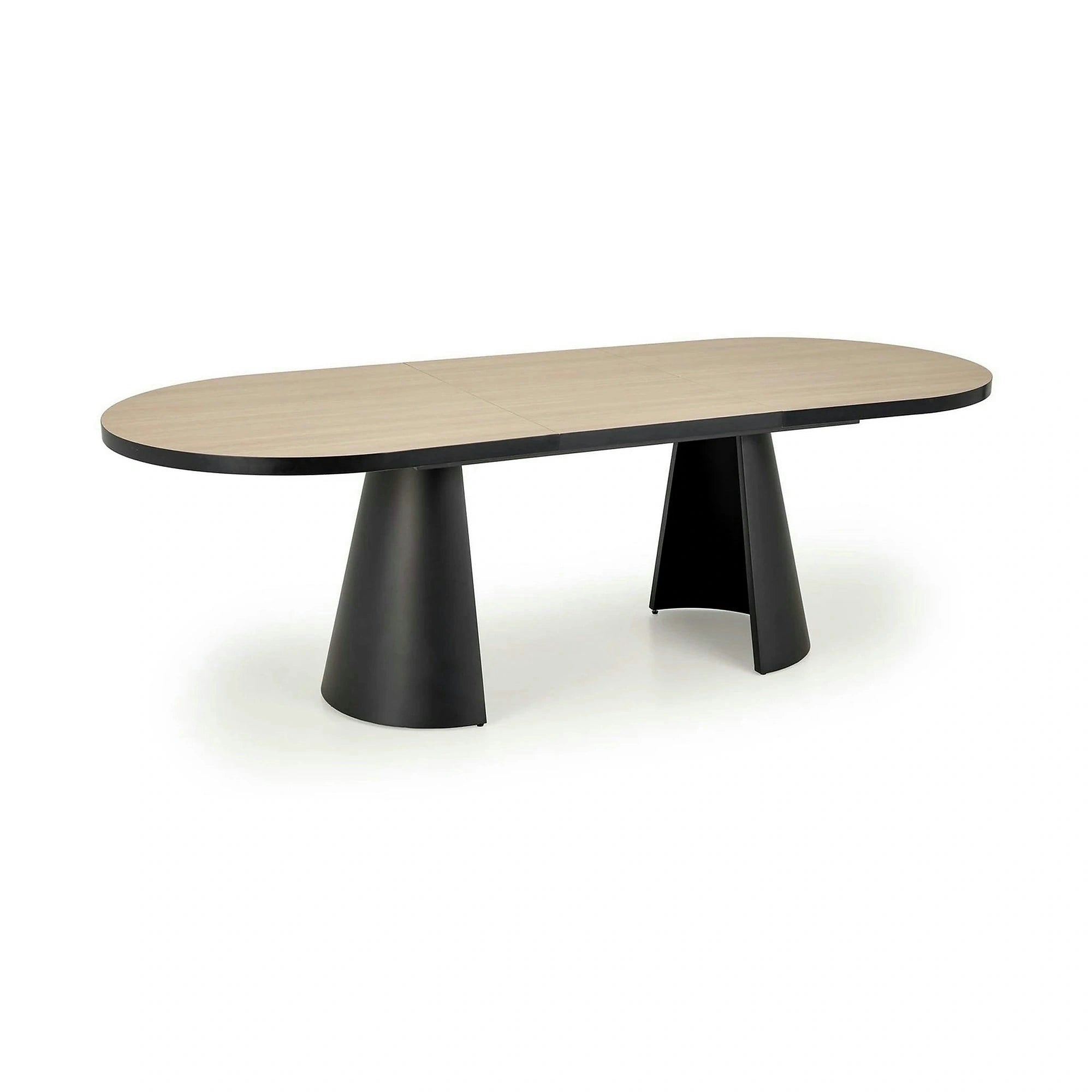 Masa extensibila GIACOMO, stejar/negru, 180/240x100x76 cm