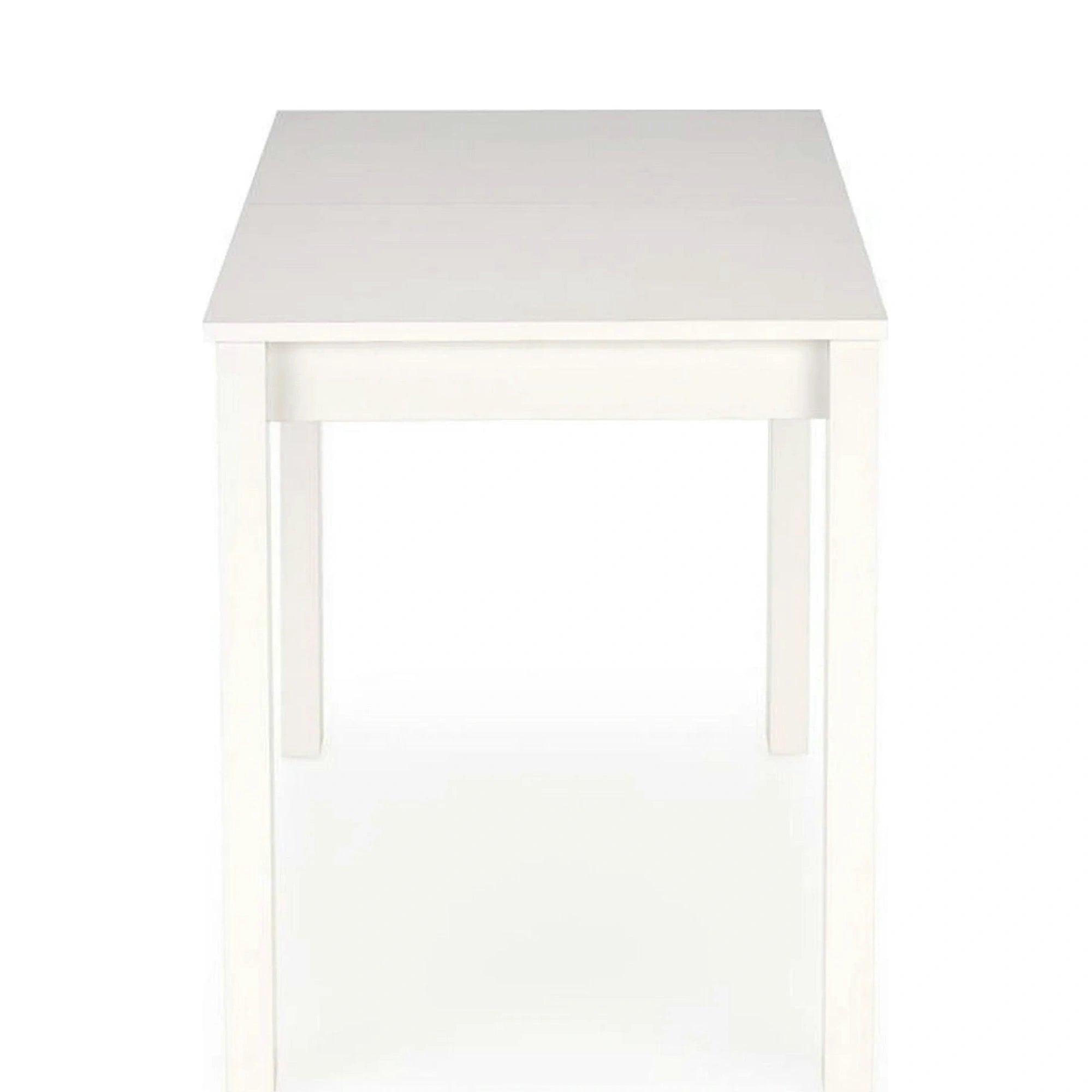 Masa extensibila GINO, alb, PAL furniruit, 100/138x60x75 cm