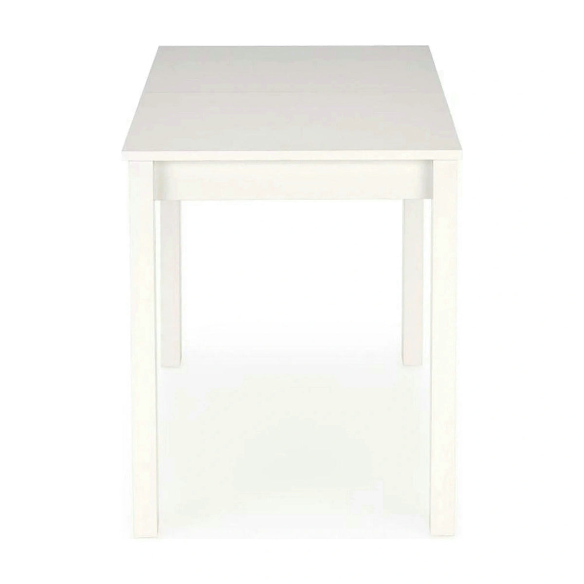 Masa extensibila GINO, alb, PAL furniruit, 100/138x60x75 cm