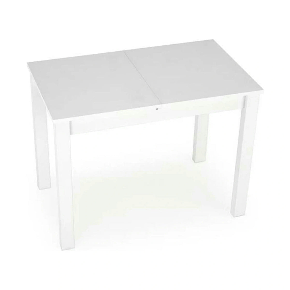 Masa extensibila GINO, alb, PAL furniruit, 100/138x60x75 cm