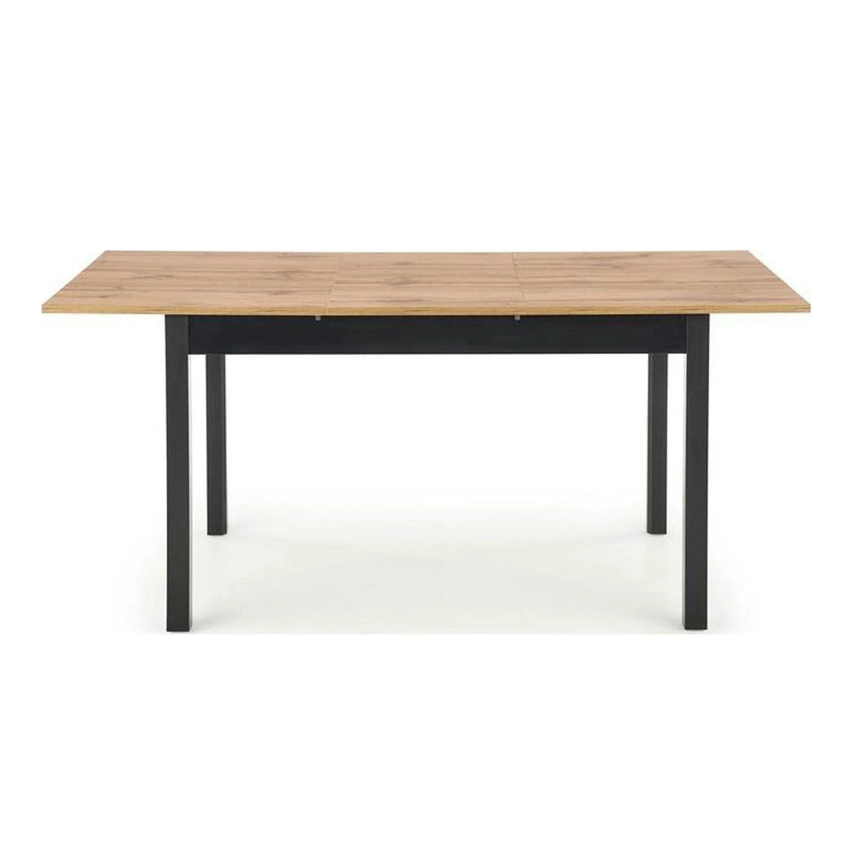 Masa extensibila GREG, stejar/negru, PAL, 124/168x74x75 cm