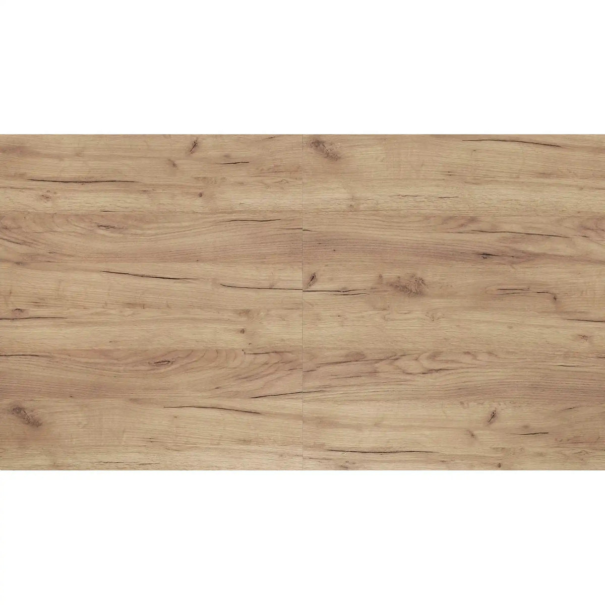 Masa extensibila GULIAN, stejar/negru, PAL laminat/lemn, 140/180x90x76 cm