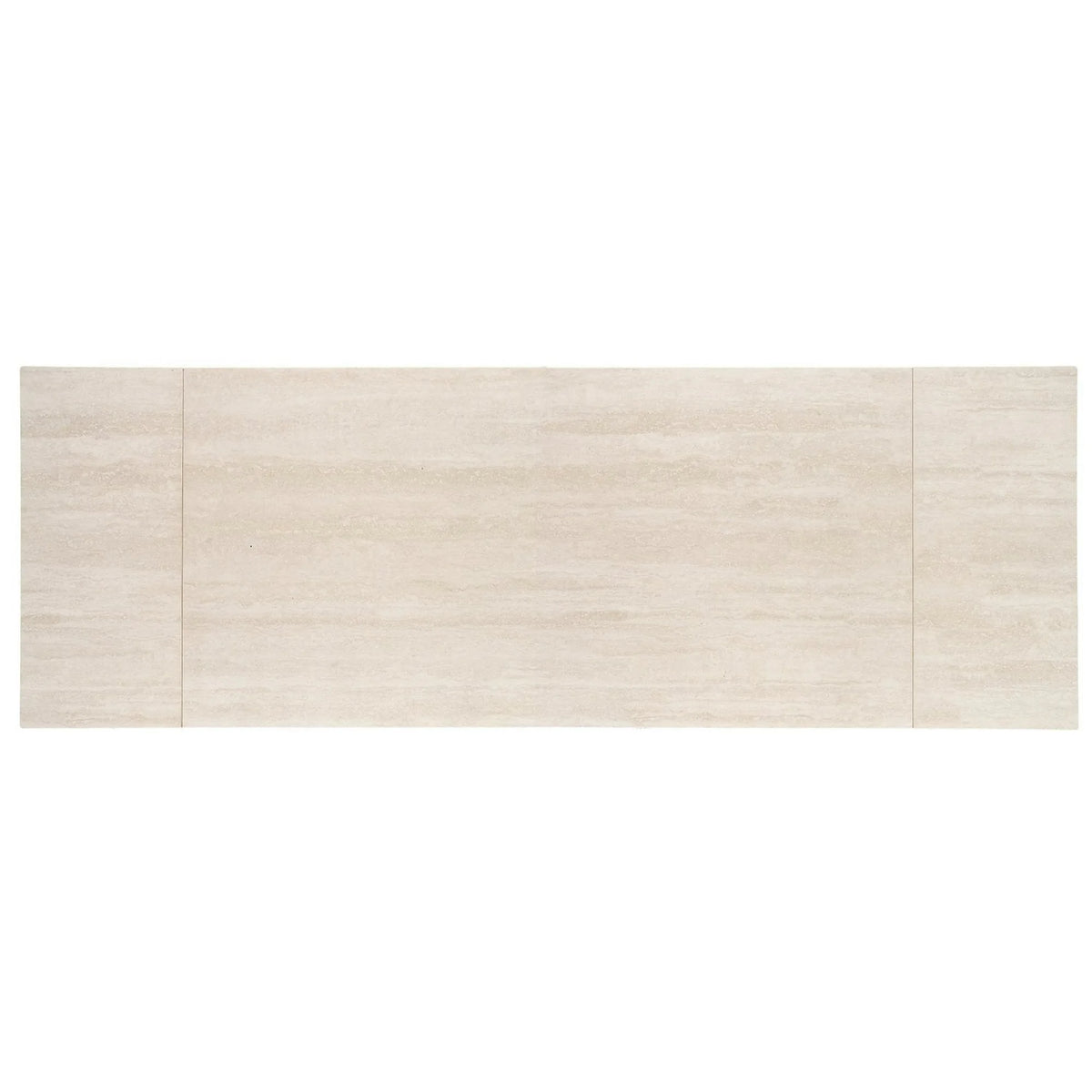 Masa extensibila HILARIO, travertin/casmir, piatra sinterizata/metal, 180/260x90x75 cm