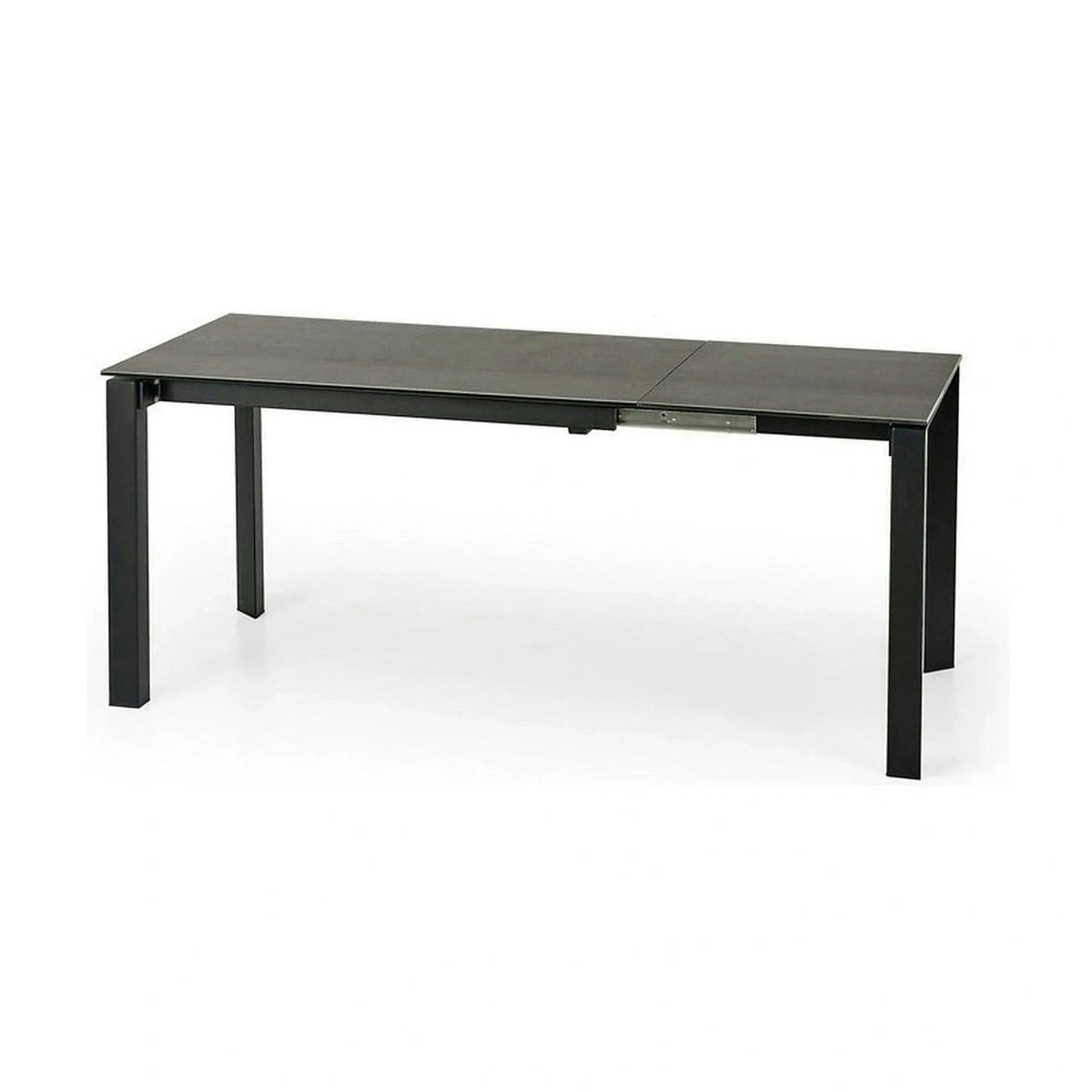 Masa extensibila HORIZON, gri/negru, ceramica, 120/180x85x76 cm
