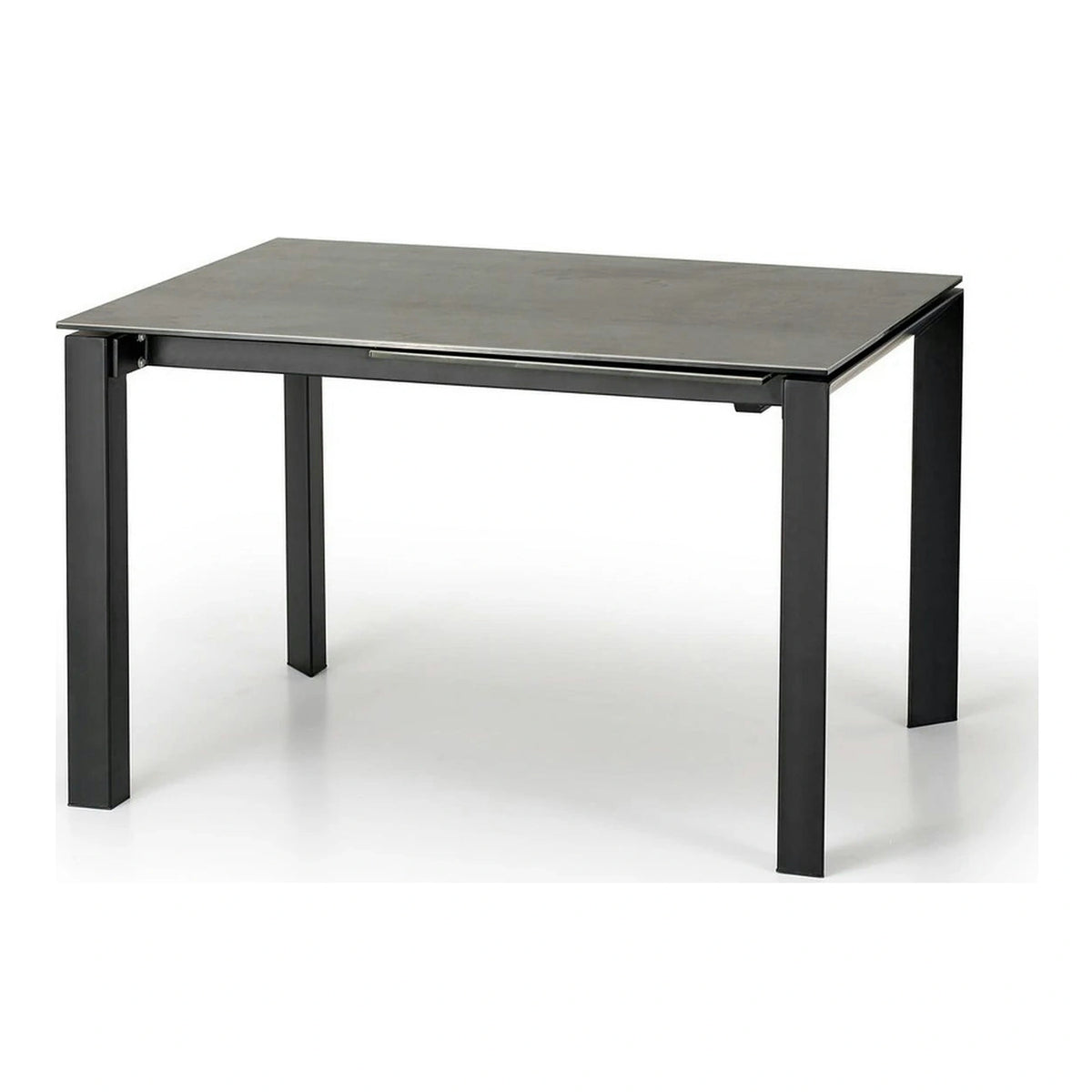Masa extensibila HORIZON, gri/negru, ceramica, 120/180x85x76 cm