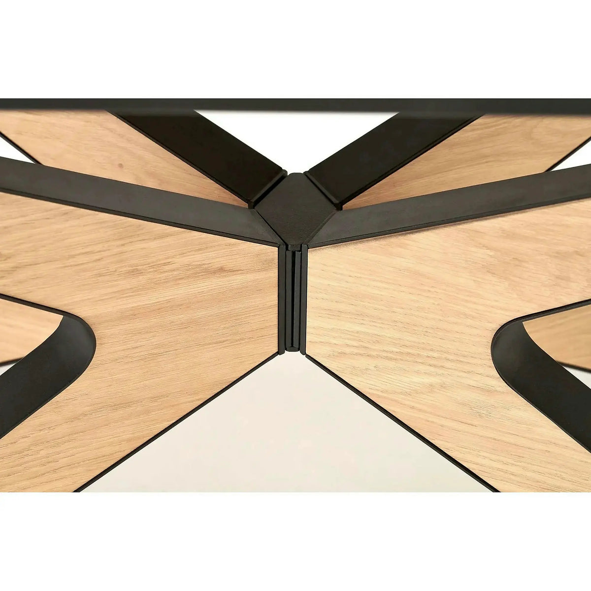 Masa extensibila JAMES, stejar/negru, 160/220x90x76 cm
