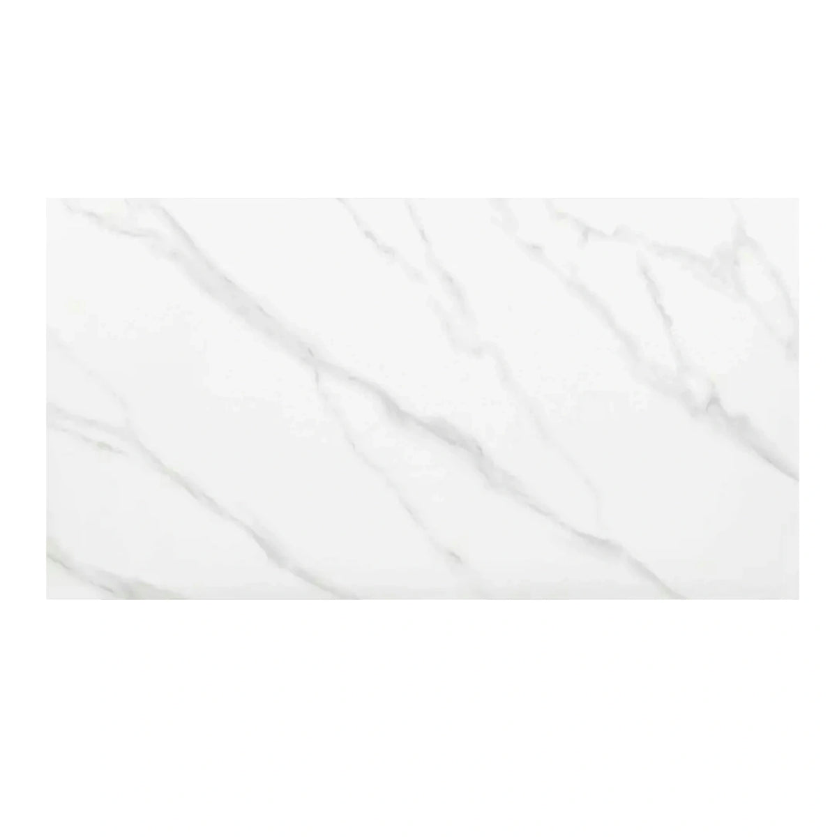 Masa extensibila JOHN, crem cu efect de marmura/negru mat, ceramica/metal, 120/180x85x76 cm