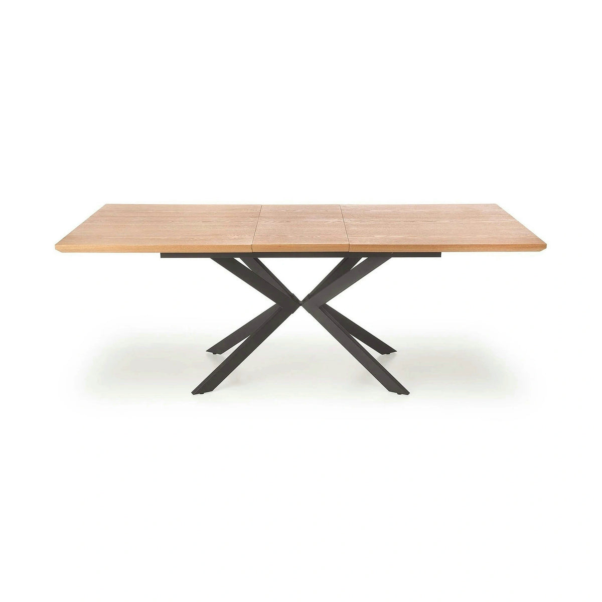 Masa extensibila LEGARTO, stejar/negru, 160/200x90x76 cm