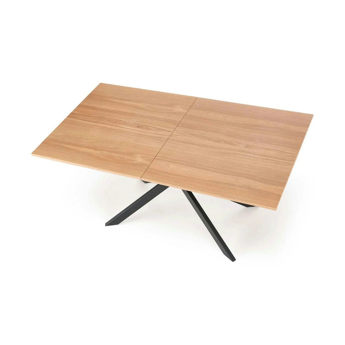 Masa extensibila LEGARTO, stejar/negru, 160/200x90x76 cm