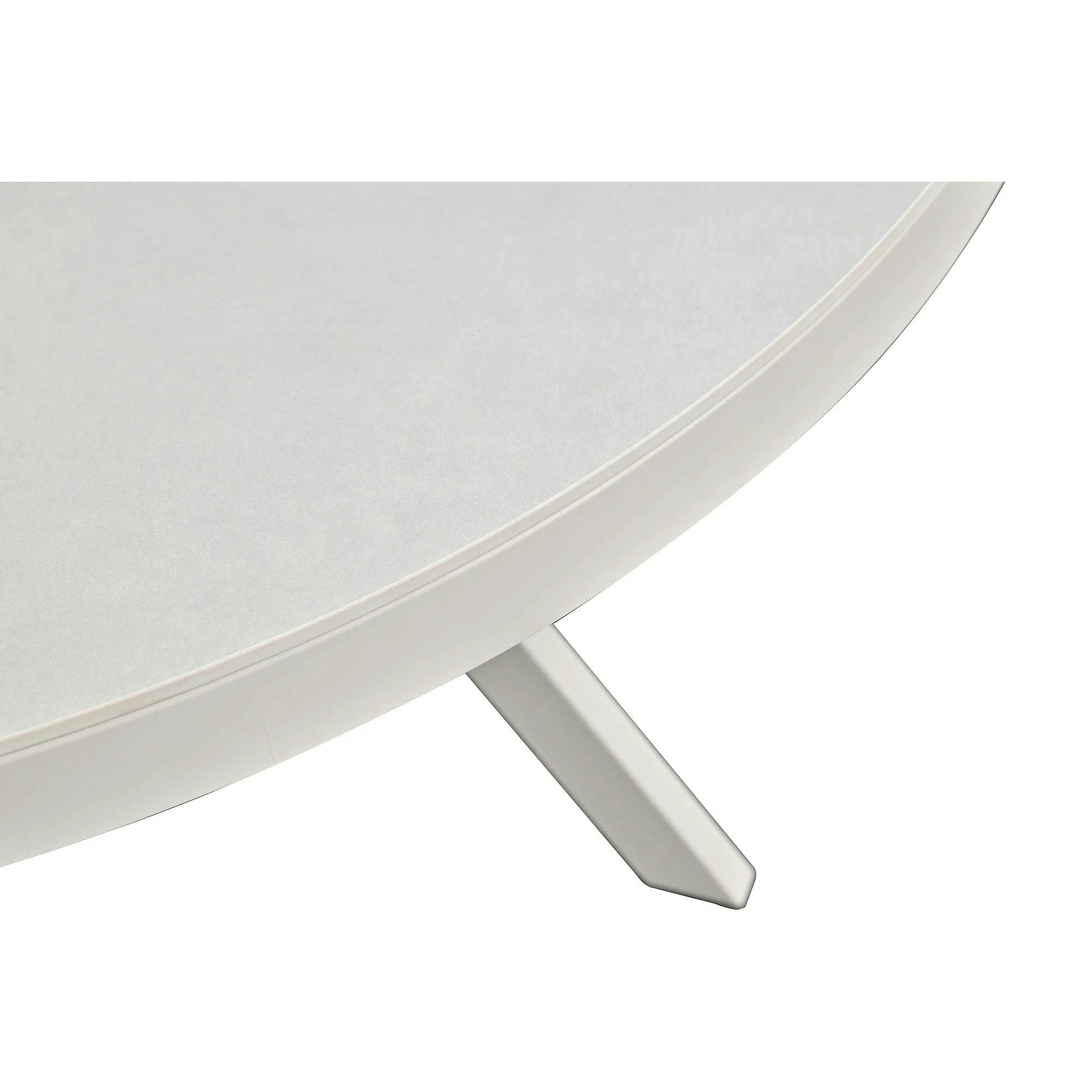 Masa extensibila LIBRA, grej cu efect de piatra travertin, ceramica/metal, 100/130x100x75 cm