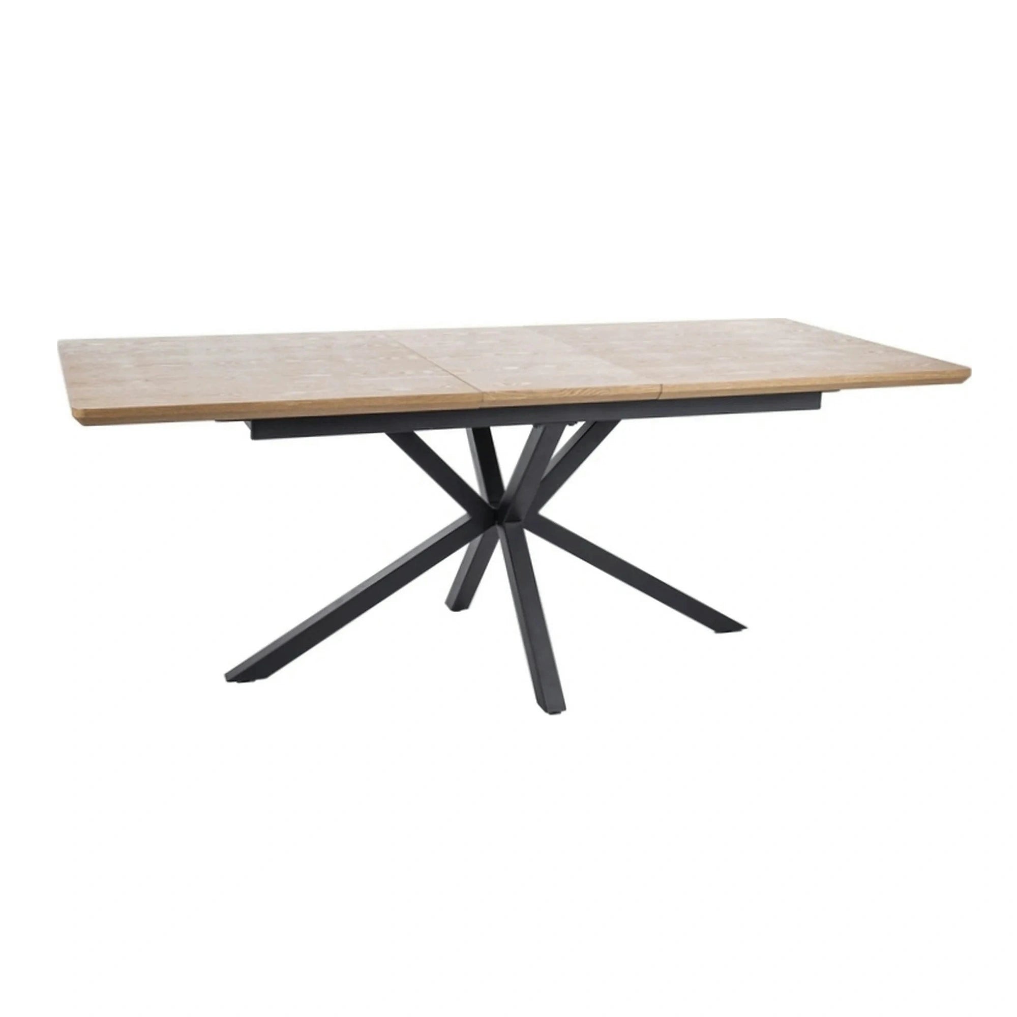 Masa extensibila LOGAN, stejar/negru, 160/200x90x76 cm