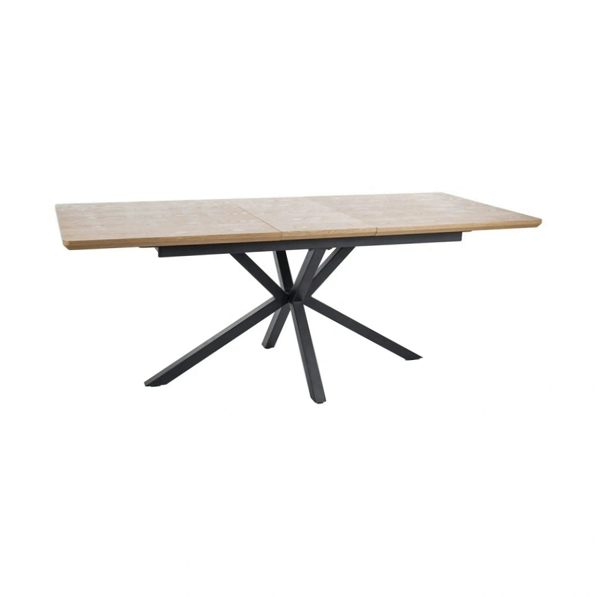 Masa extensibila LOGAN, stejar/negru, 160/200x90x76 cm