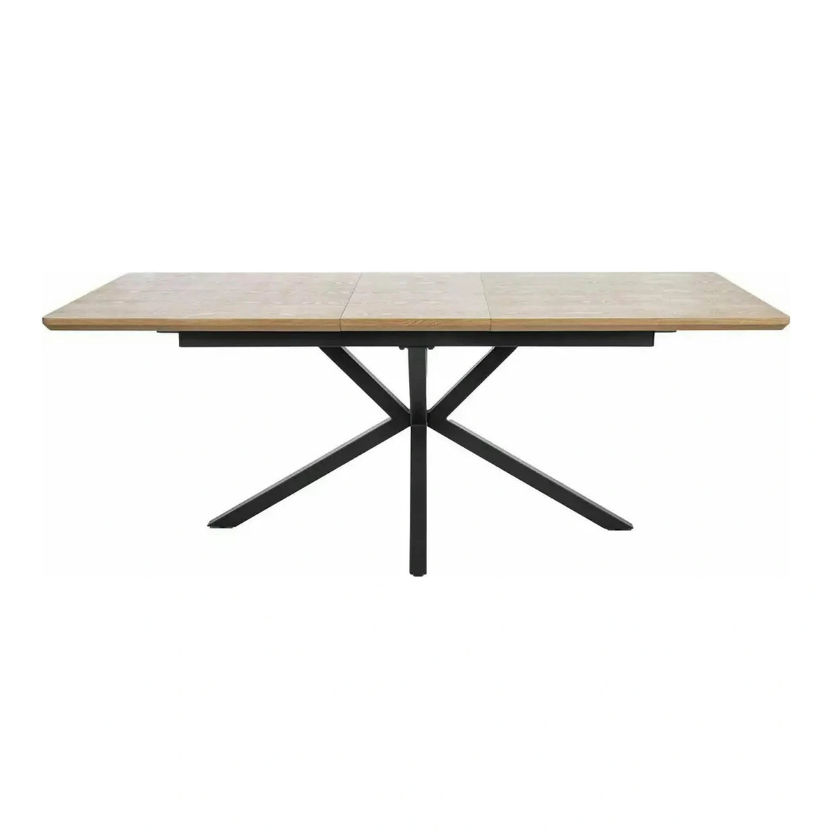 Masa extensibila LOGAN, stejar/negru, 160/200x90x76 cm