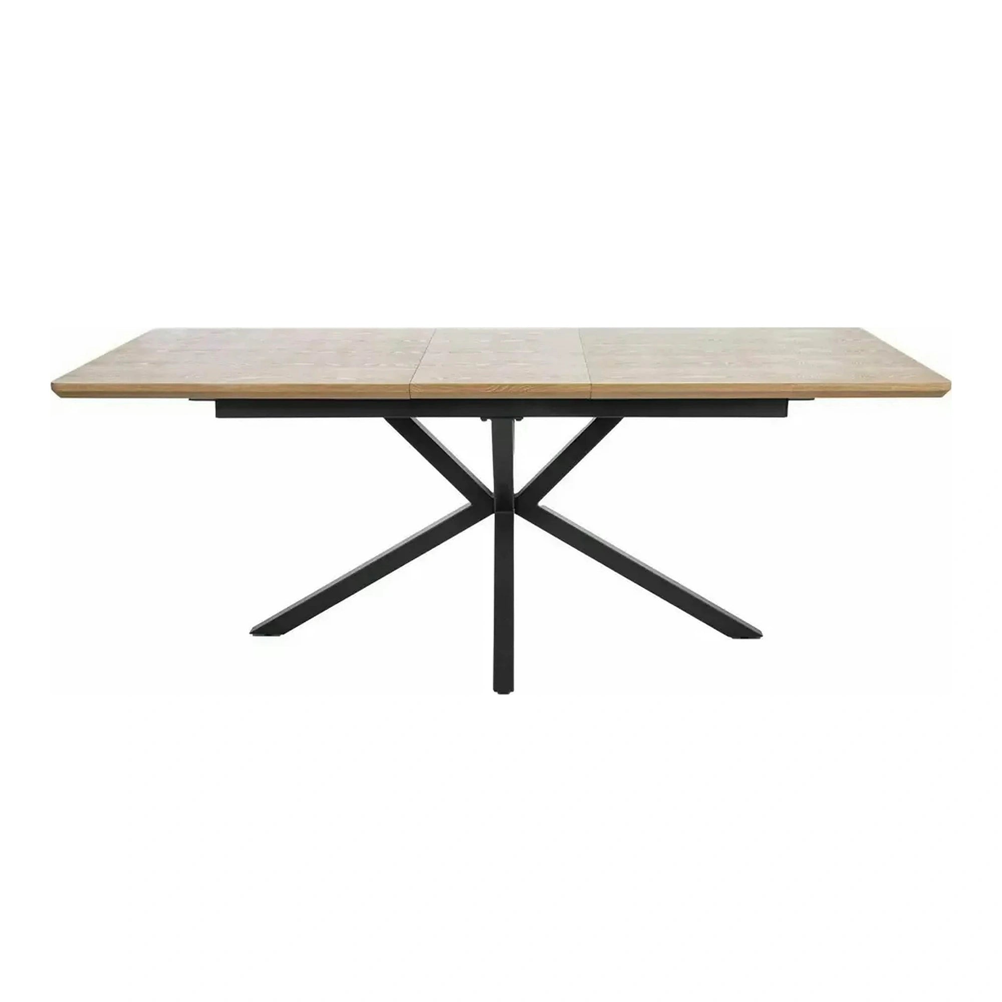 Masa extensibila LOGAN, stejar/negru, 160/200x90x76 cm