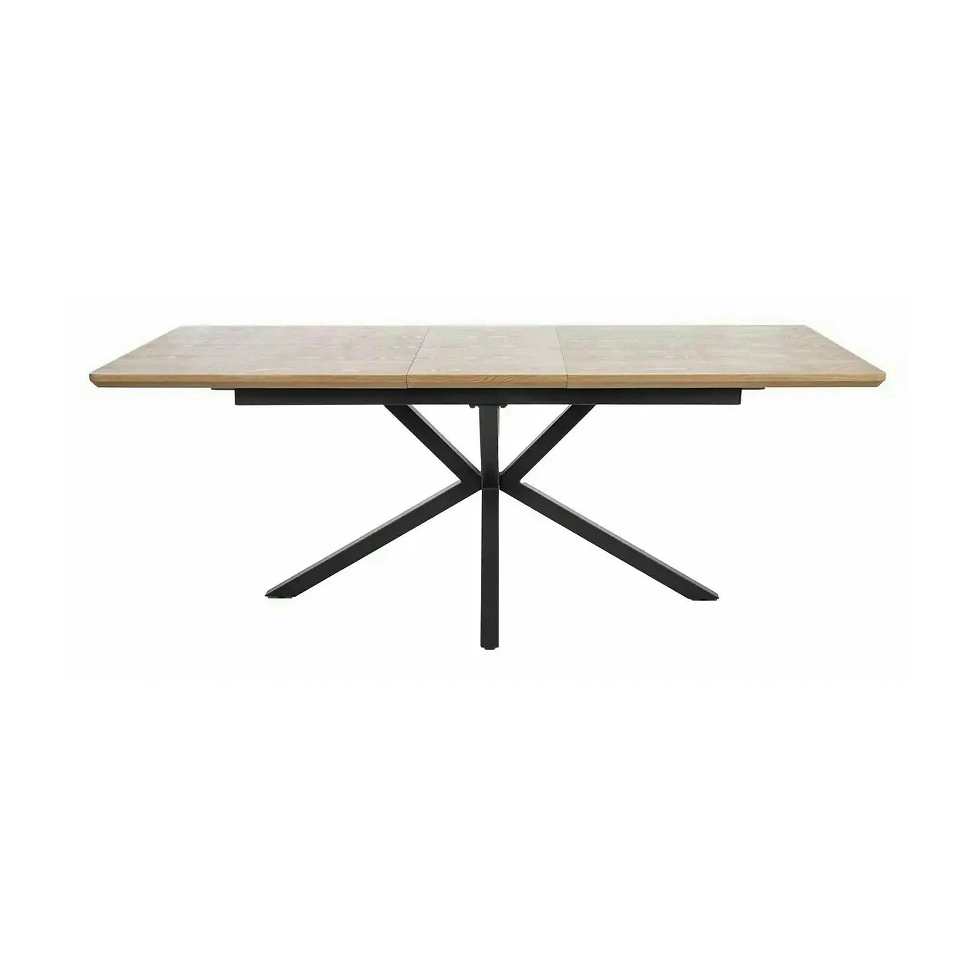 Masa extensibila LOGAN, stejar/negru, 160/200x90x76 cm