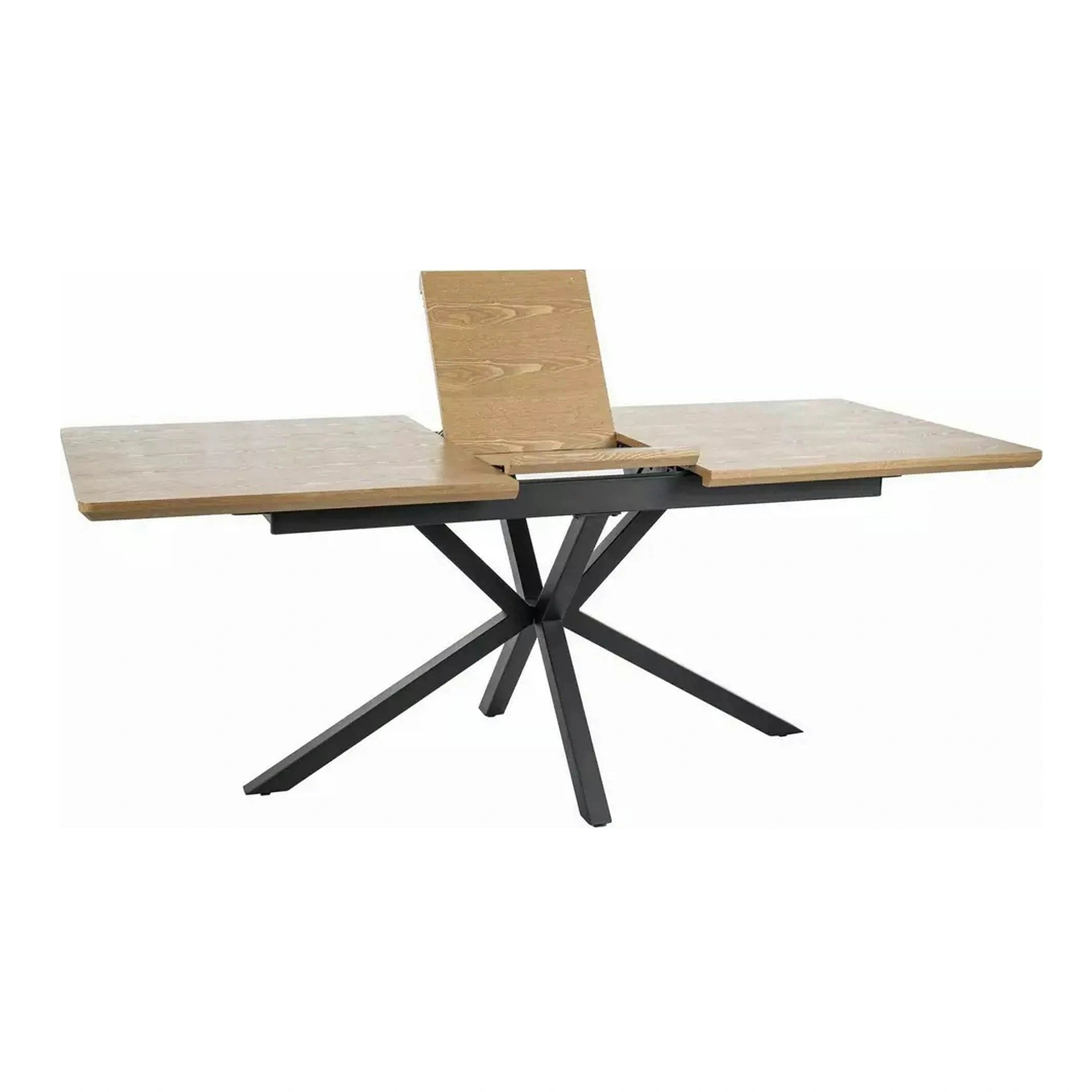 Masa extensibila LOGAN, stejar/negru, 160/200x90x76 cm