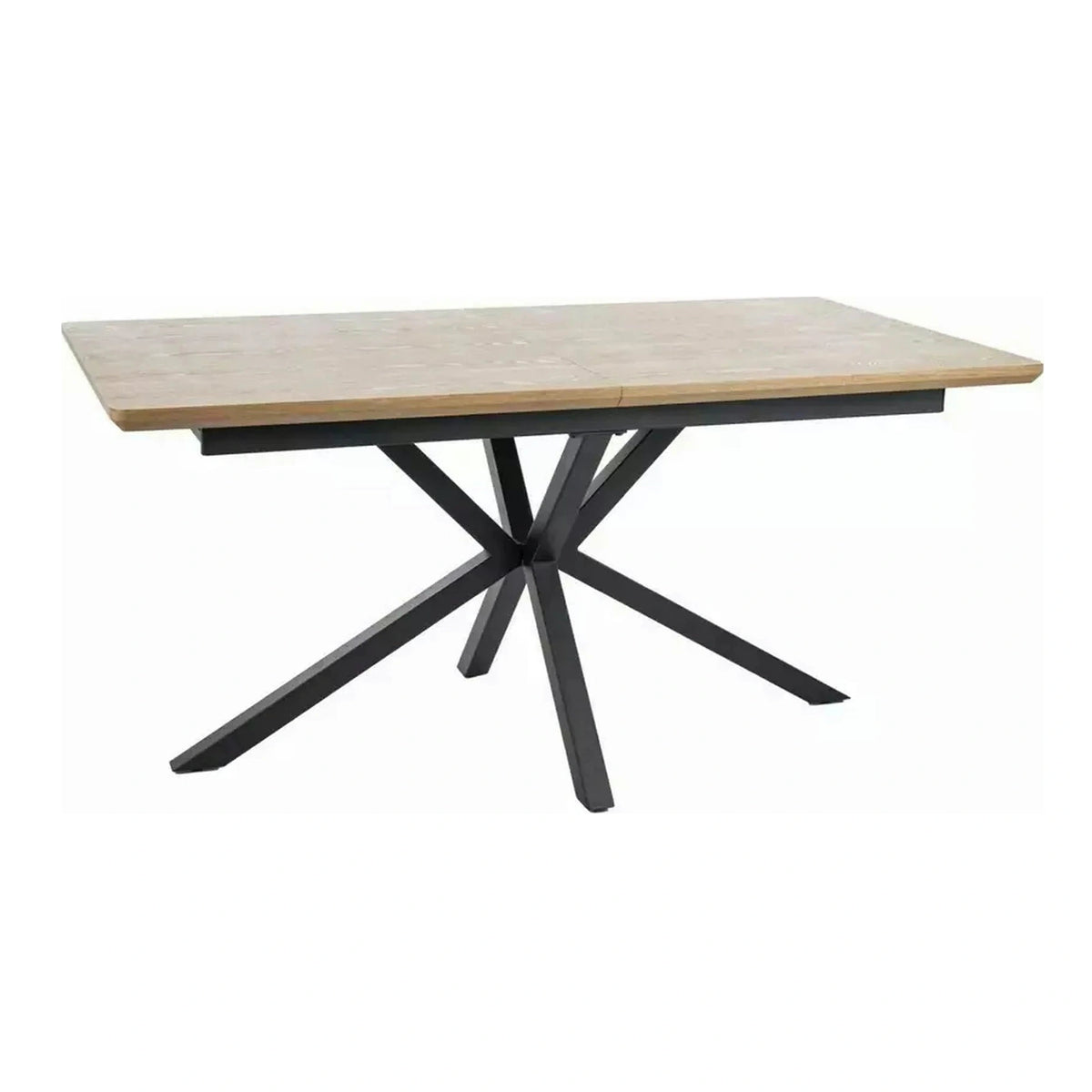 Masa extensibila LOGAN, stejar/negru, 160/200x90x76 cm
