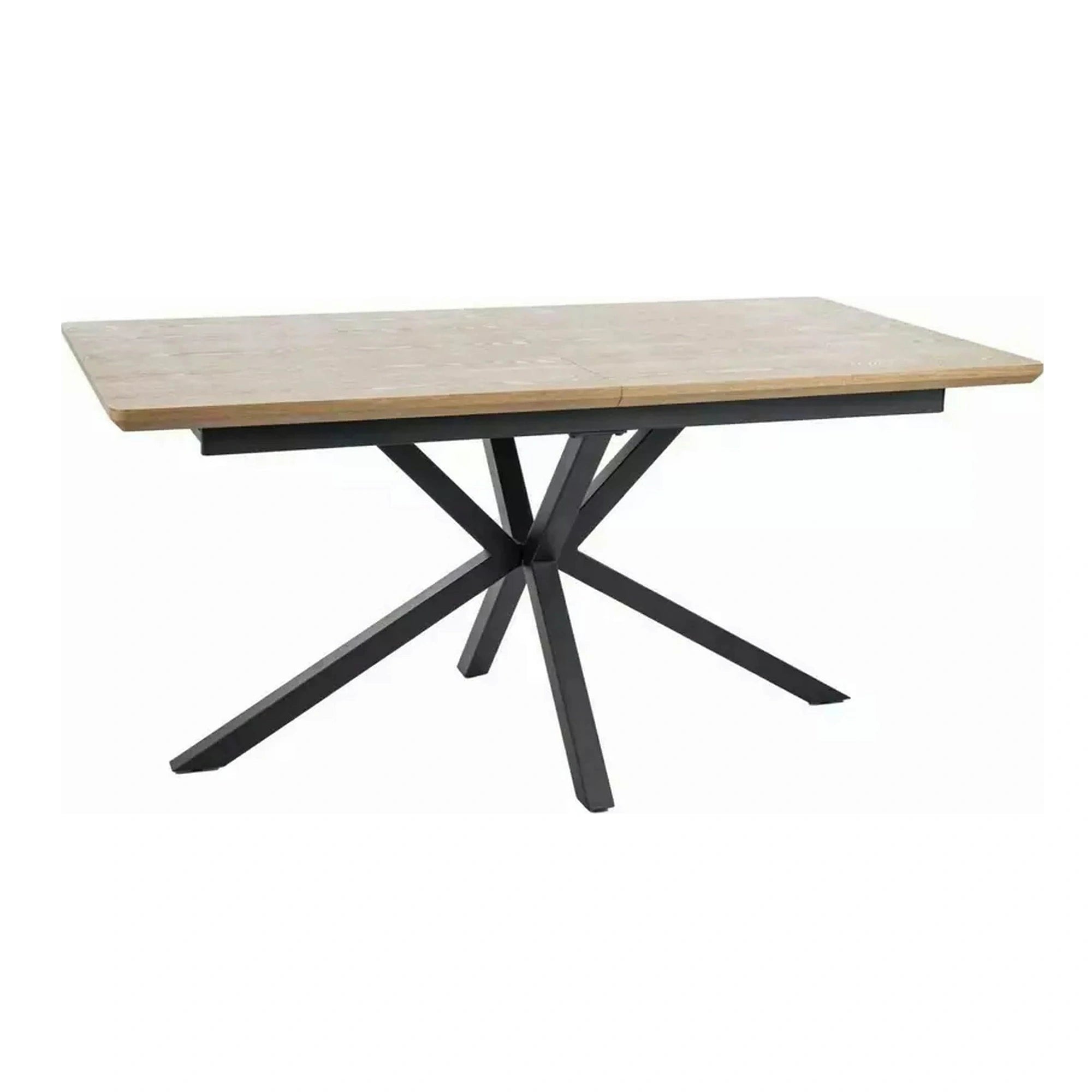 Masa extensibila LOGAN, stejar/negru, 160/200x90x76 cm